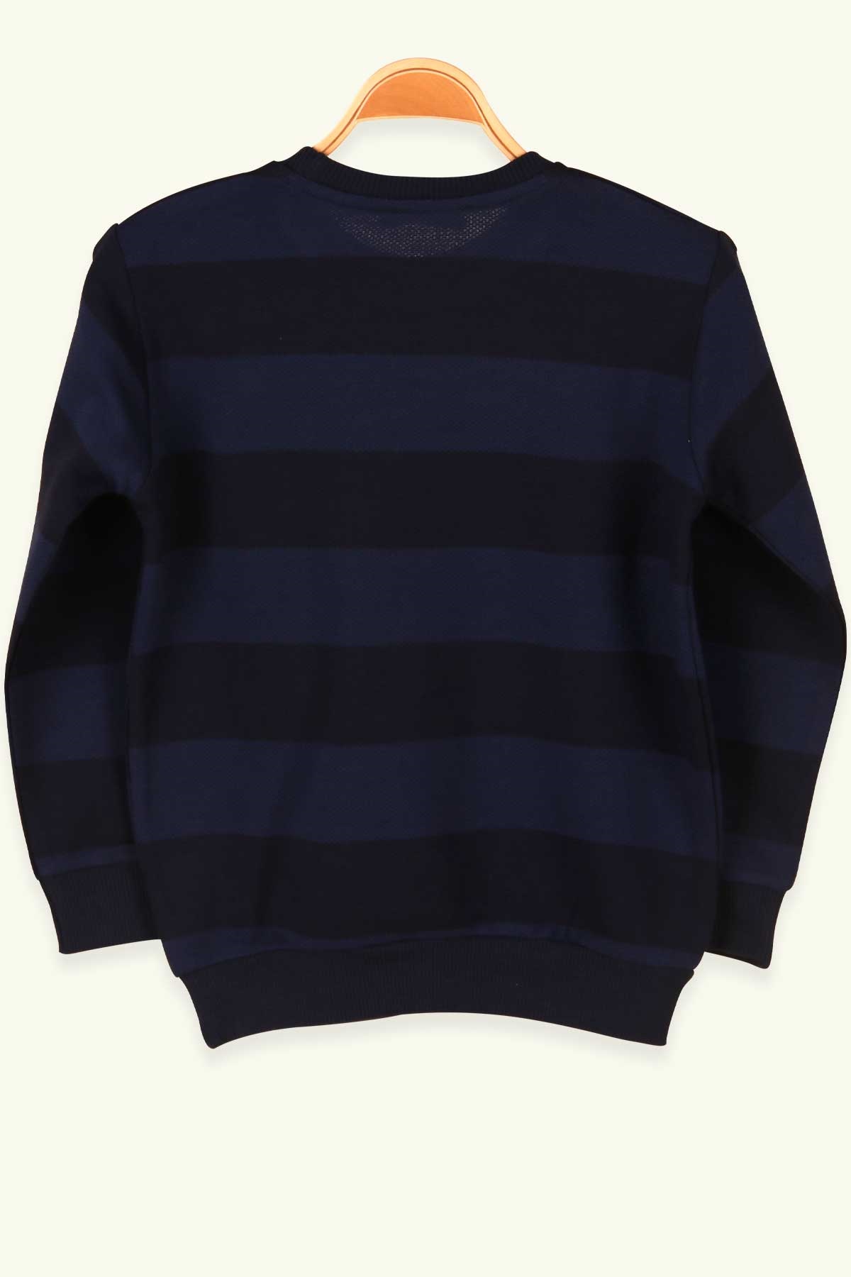 Breeze Erkek Çocuk Sweatshirt Çizgili Lacivert (5-9 Yaş)