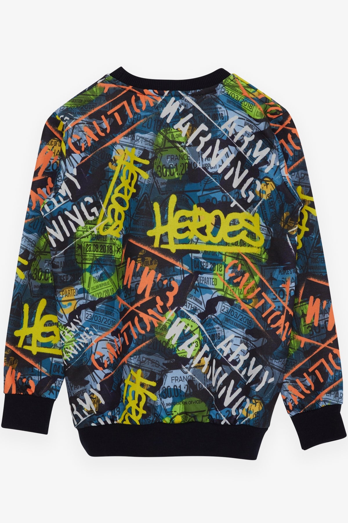 Breeze Erkek Çocuk Sweatshirt Desenli Karışık Renk (8 Yaş)