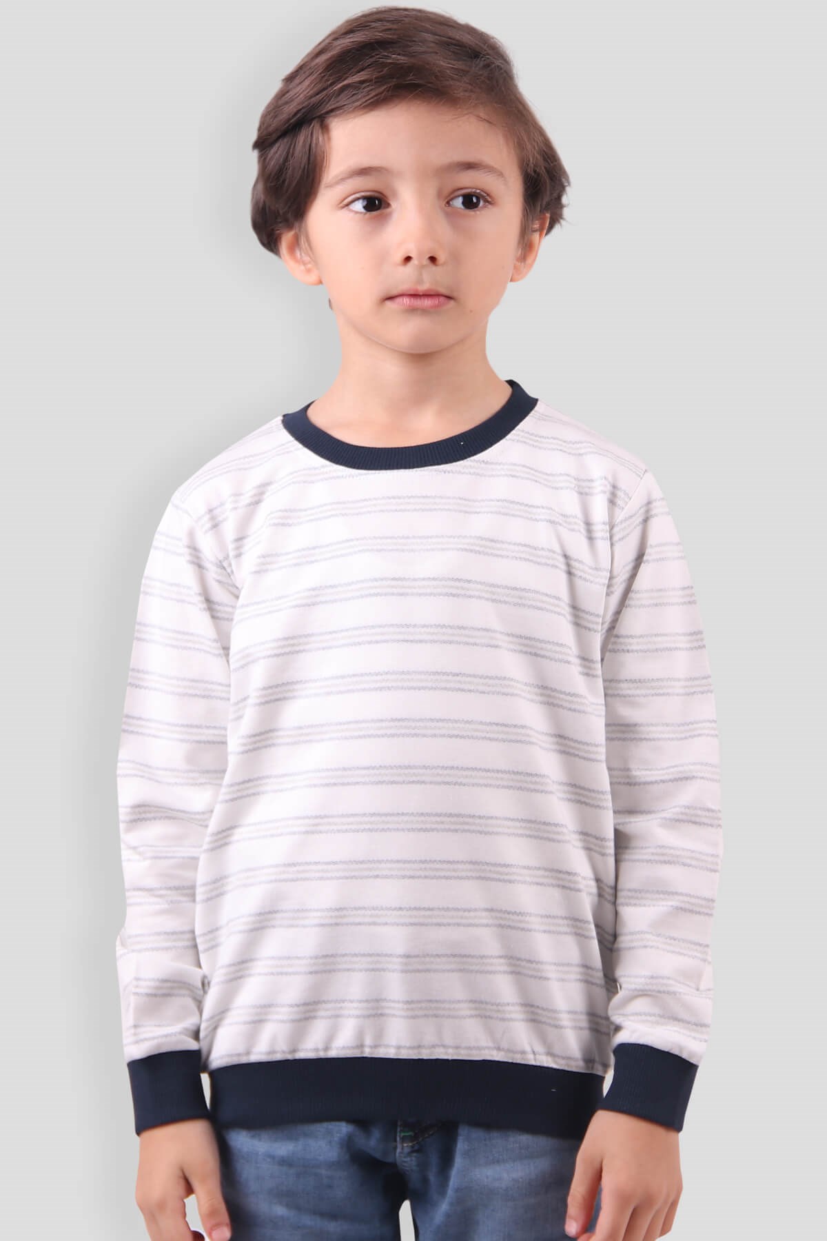 Breeze Erkek Çocuk Sweatshirt Ekru (5-10 Yaş)