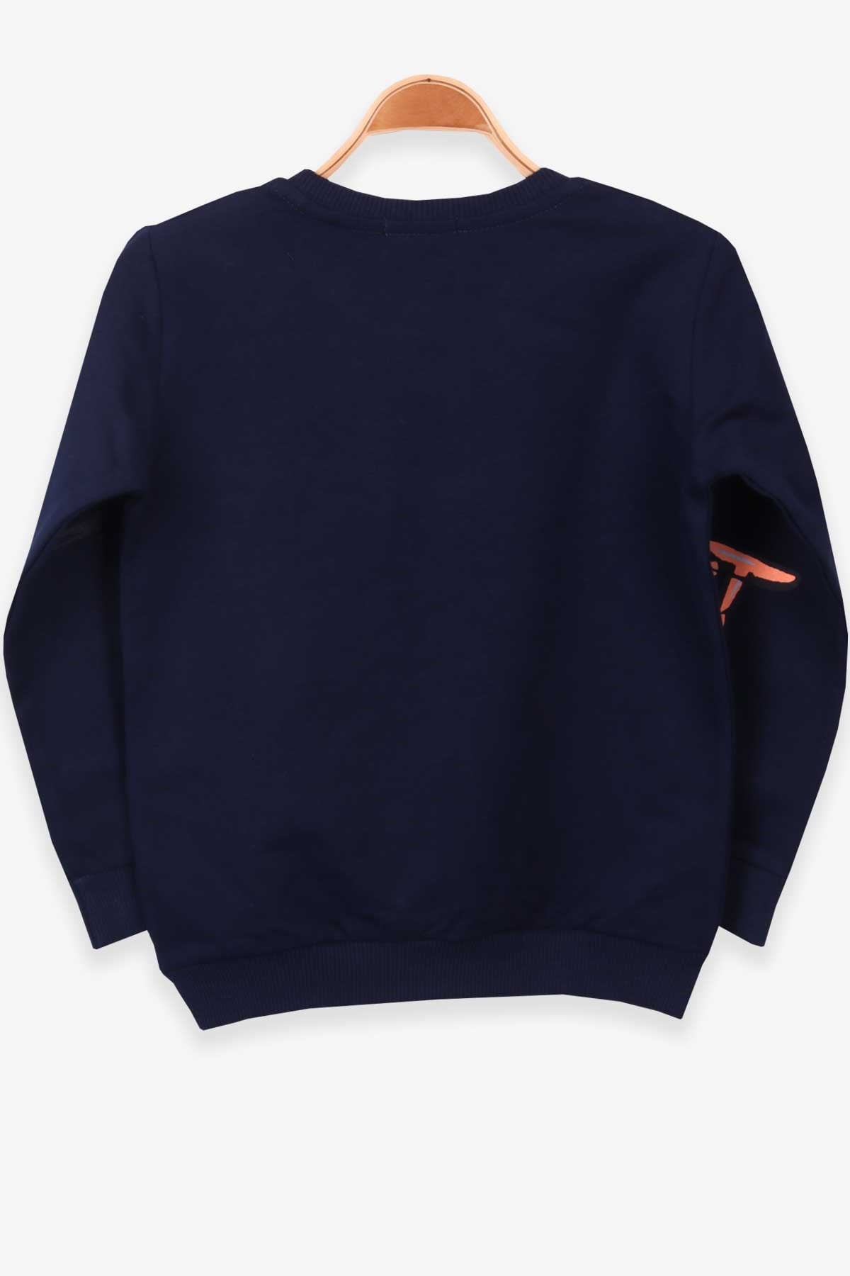 Breeze Erkek Çocuk Sweatshirt Graffiti Yazı Baskılı Lacivert (5-10 Yaş)