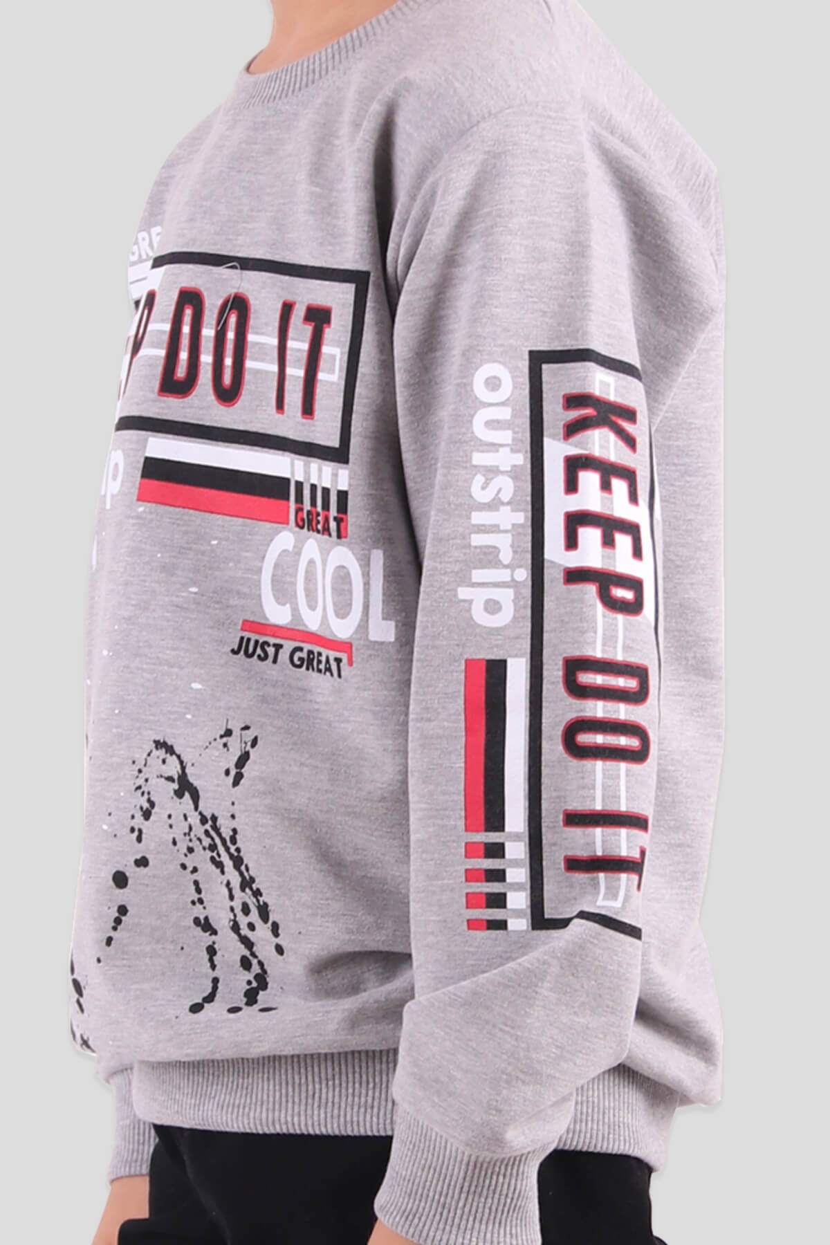 Breeze Erkek Çocuk Sweatshirt Gri (6-12 Yaş)