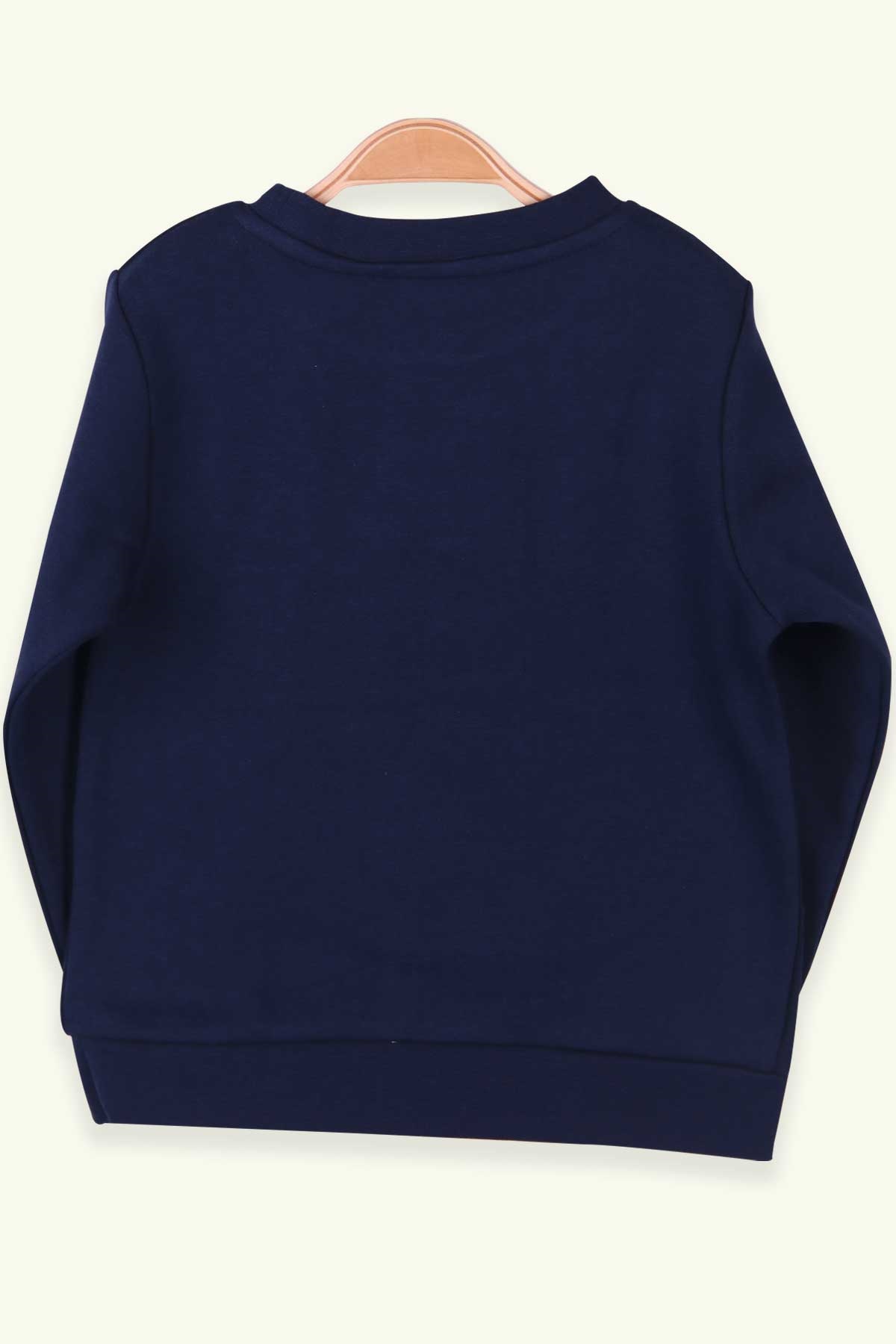 Breeze Erkek Çocuk Sweatshirt Jaguar Baskılı Lacivert (4-10 Yaş)