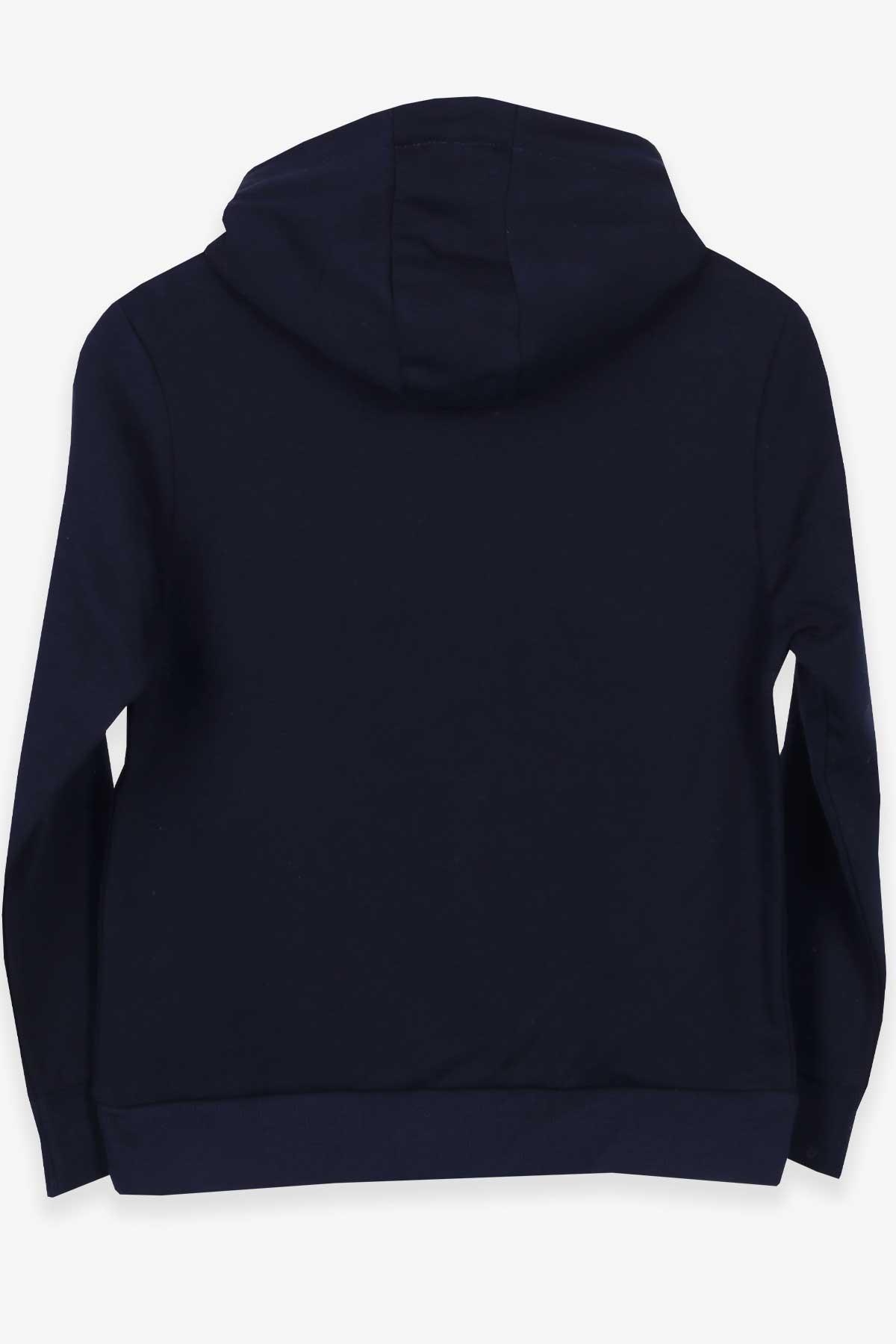 Breeze Erkek Çocuk Sweatshirt Kanguru Cepli Baskılı Lacivert (9-15 Yaş)