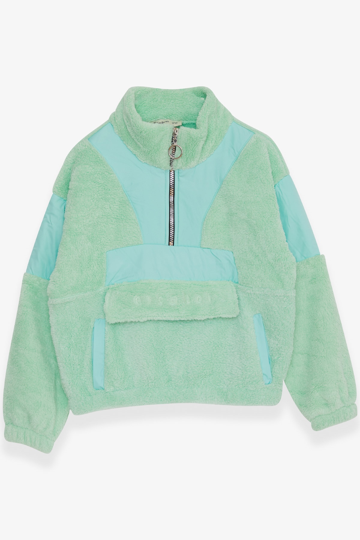 Breeze Erkek Çocuk Sweatshirt Kanguru Cepli Su Yeşili (10-14 Yaş)