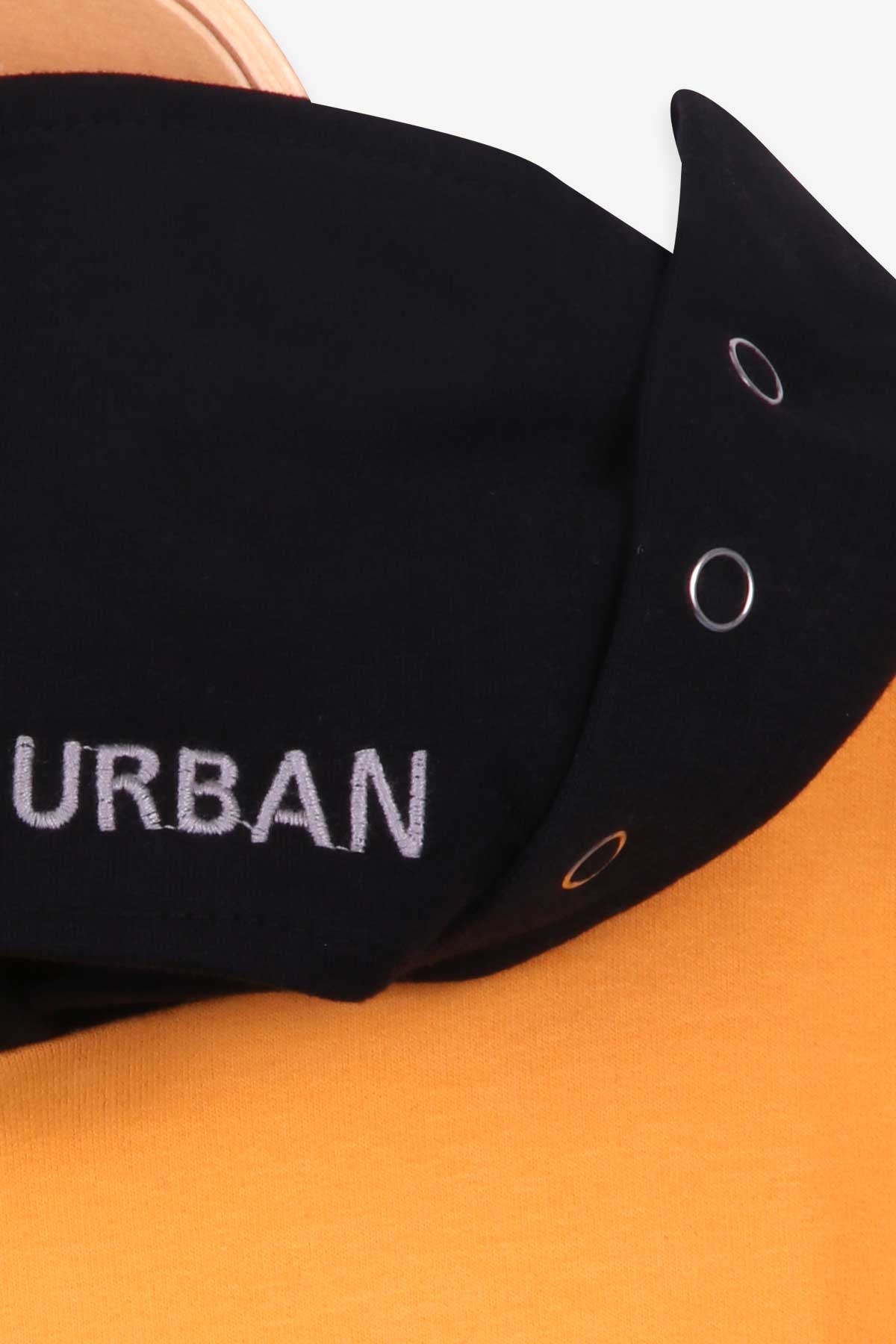 Breeze Erkek Çocuk Sweatshirt Kapüşonlu Maskeli Hardal Sarı (9-15 Yaş)