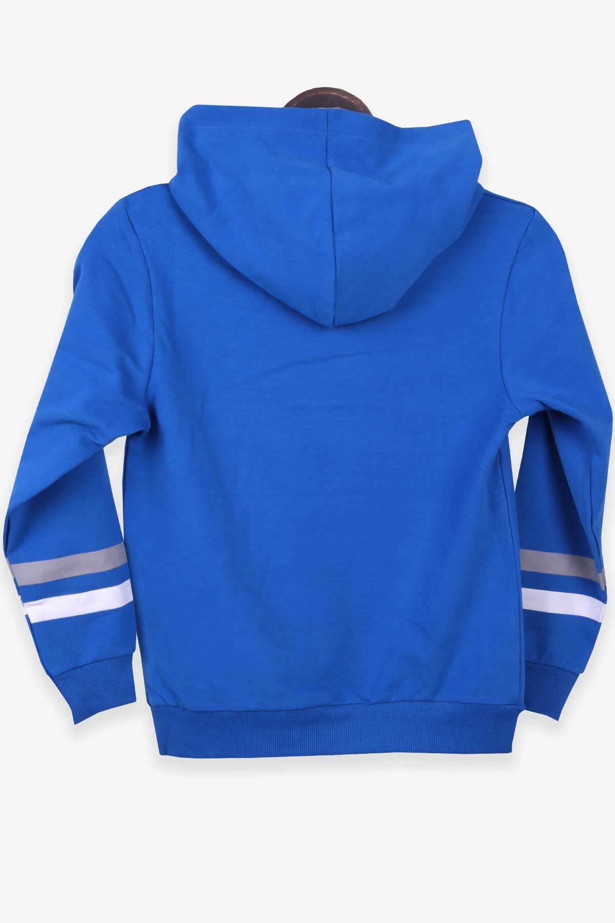 Breeze Erkek Çocuk Sweatshirt Kapüşonlu Nakışlı Saks Mavisi (9-15 Yaş)