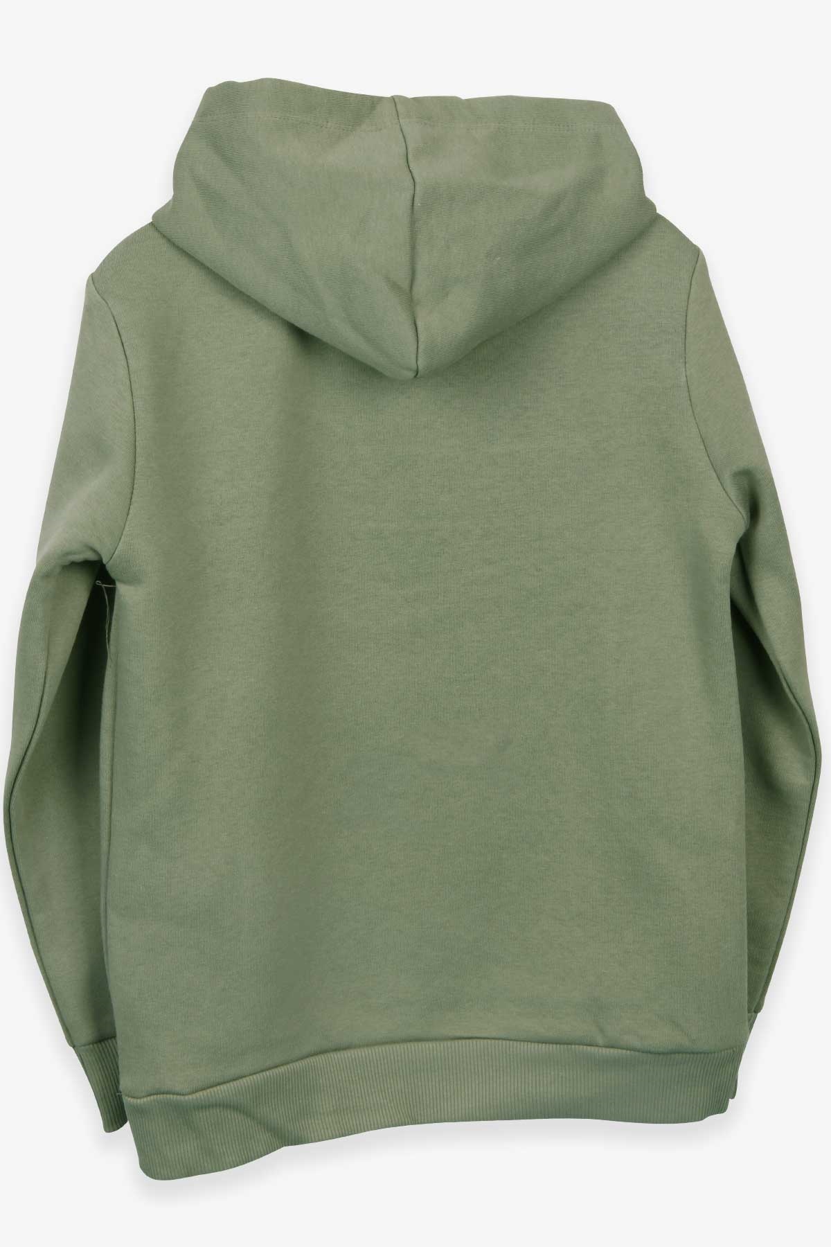 Breeze Erkek Çocuk Sweatshirt Kapüşonlu Haki Yeşil (8-14 Yaş)