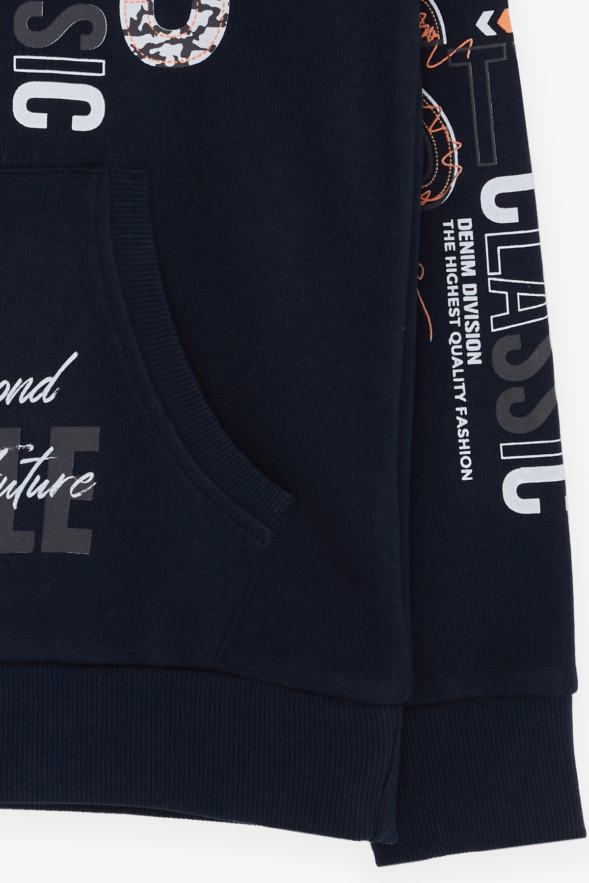 Breeze Erkek Çocuk Sweatshirt Kapüşonlu Kanguru Cepli Lacivert (9-14 Yaş)