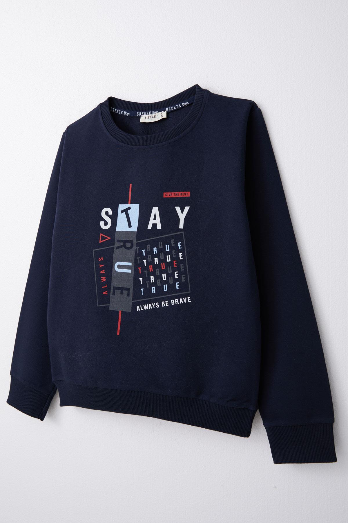 Breeze Erkek Çocuk Sweatshirt Lacivert (4-8 Yaş)