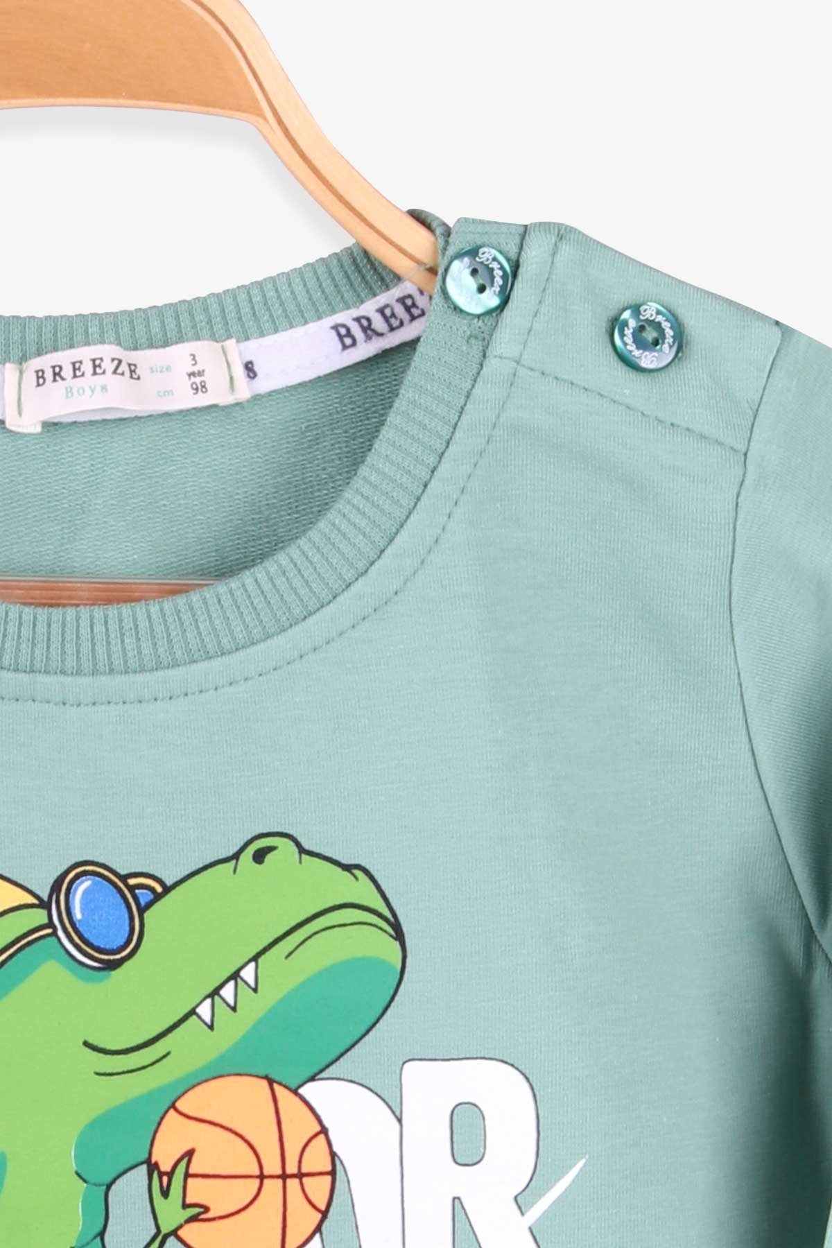 Breeze Erkek Çocuk Sweatshirt Mint Yeşili (1.5-5 Yaş)