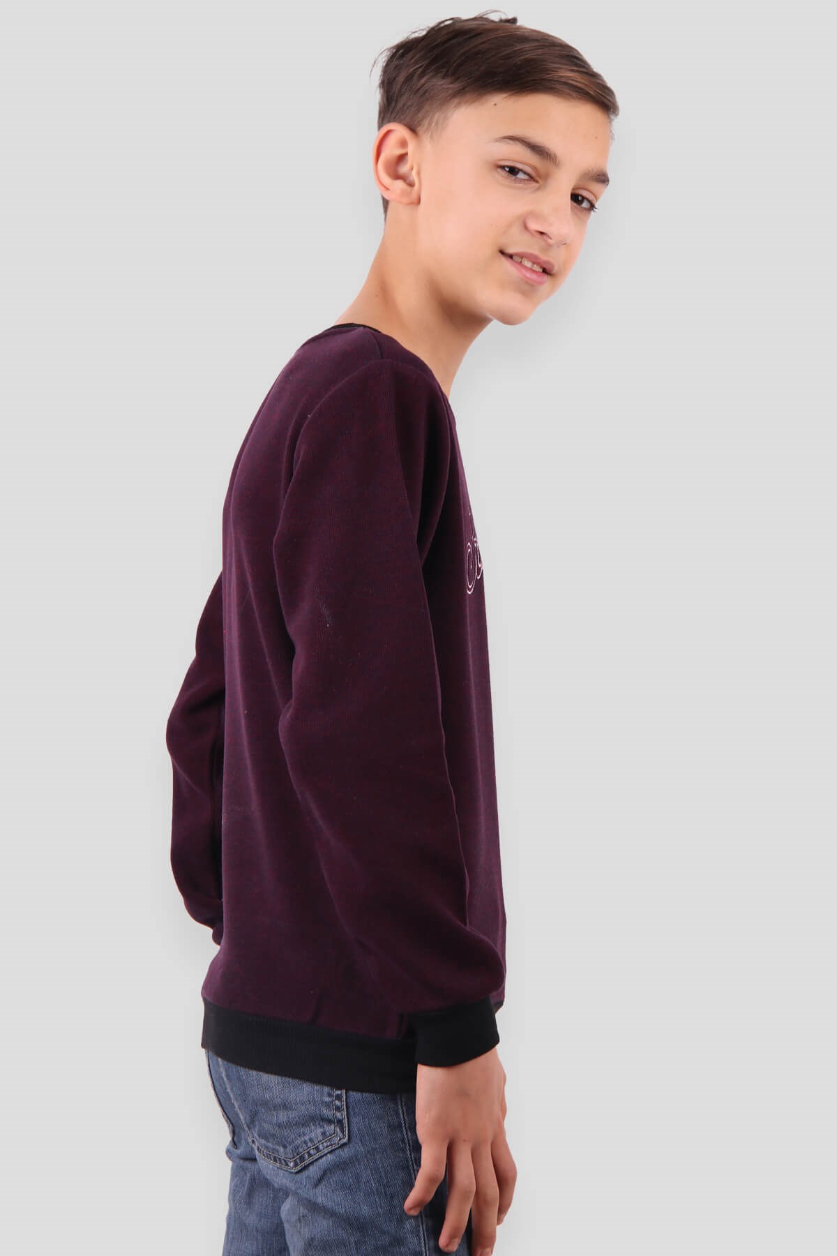 Breeze Erkek Çocuk Sweatshirt Mürdüm (5-10 Yaş)