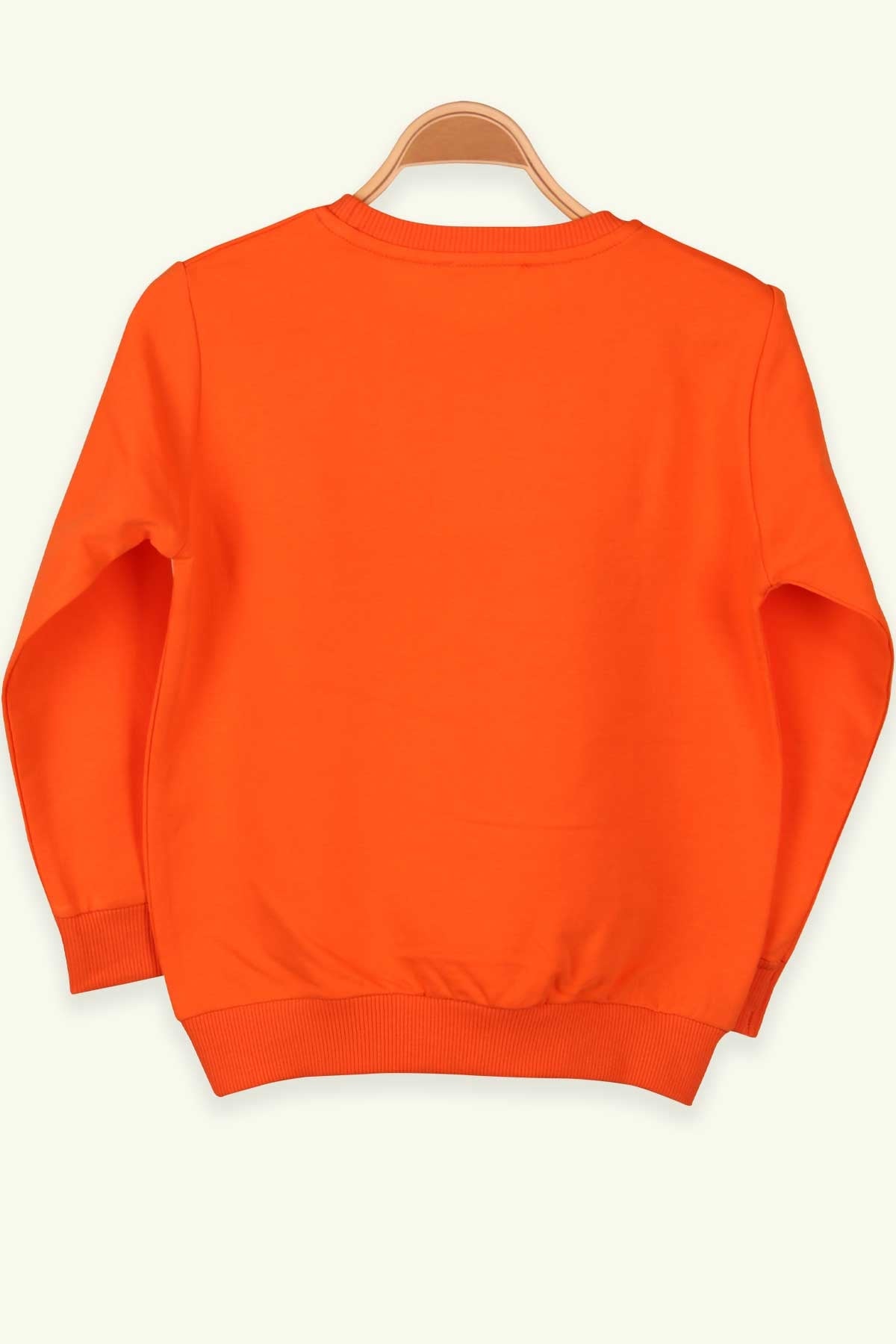 Breeze Erkek Çocuk Sweatshirt Nakışlı Turuncu (5-9 Yaş)