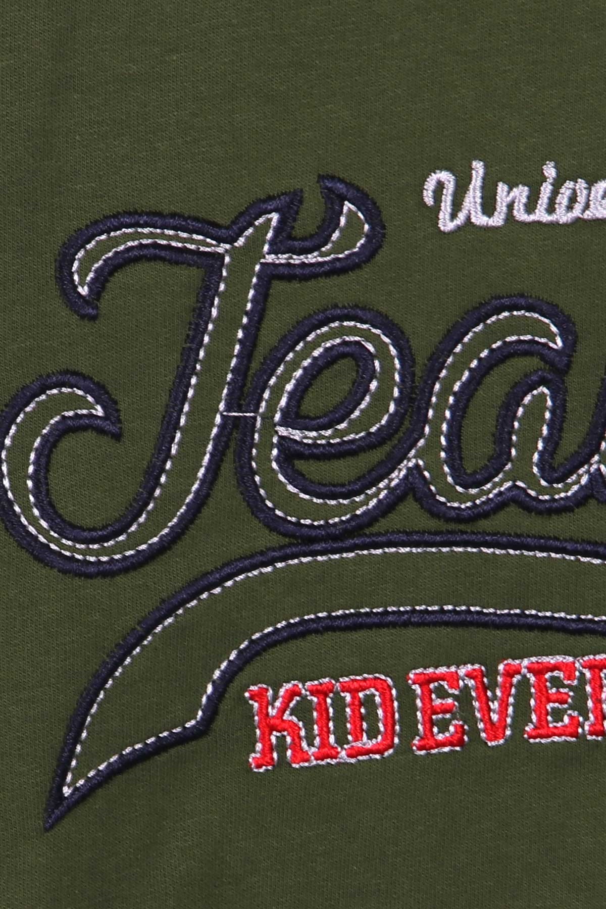 Breeze Erkek Çocuk Sweatshirt Nakışlı Koyu Yeşil (5-9 Yaş)
