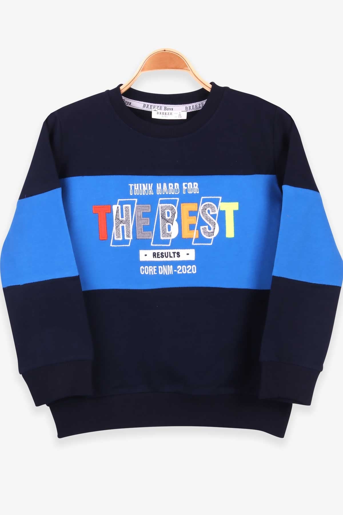 Breeze Erkek Çocuk Sweatshirt Nakışlı Lacivert (5-10 Yaş)