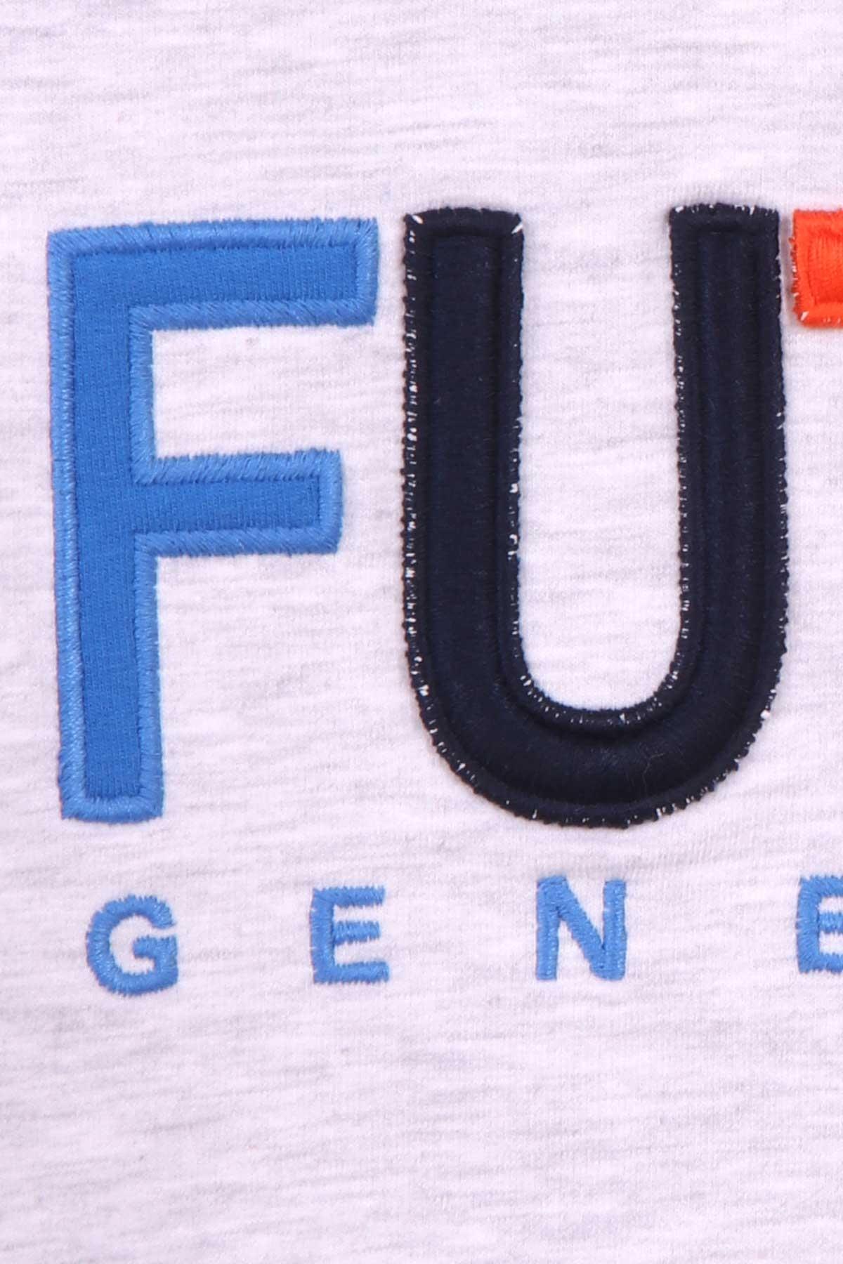 Breeze Erkek Çocuk Sweatshirt Renkli Nakışlı Saks Mavisi (7-12 Yaş)