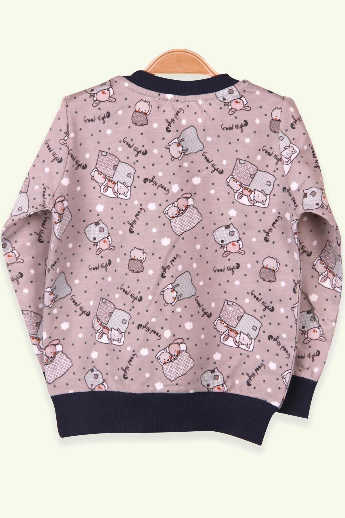 Breeze Erkek Çocuk Sweatshirt Tavşanlı Krem (2-6 Yaş)
