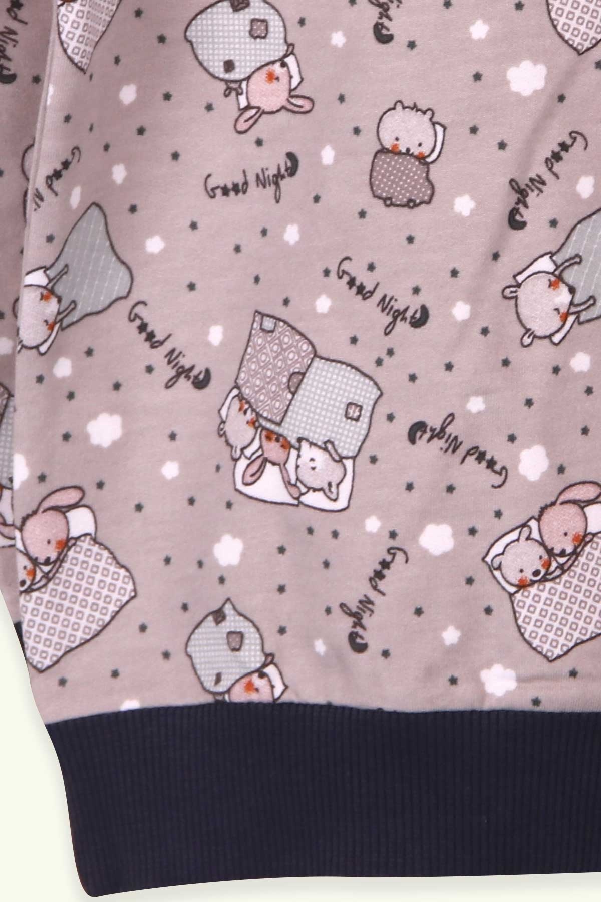 Breeze Erkek Çocuk Sweatshirt Tavşanlı Krem (2-6 Yaş)