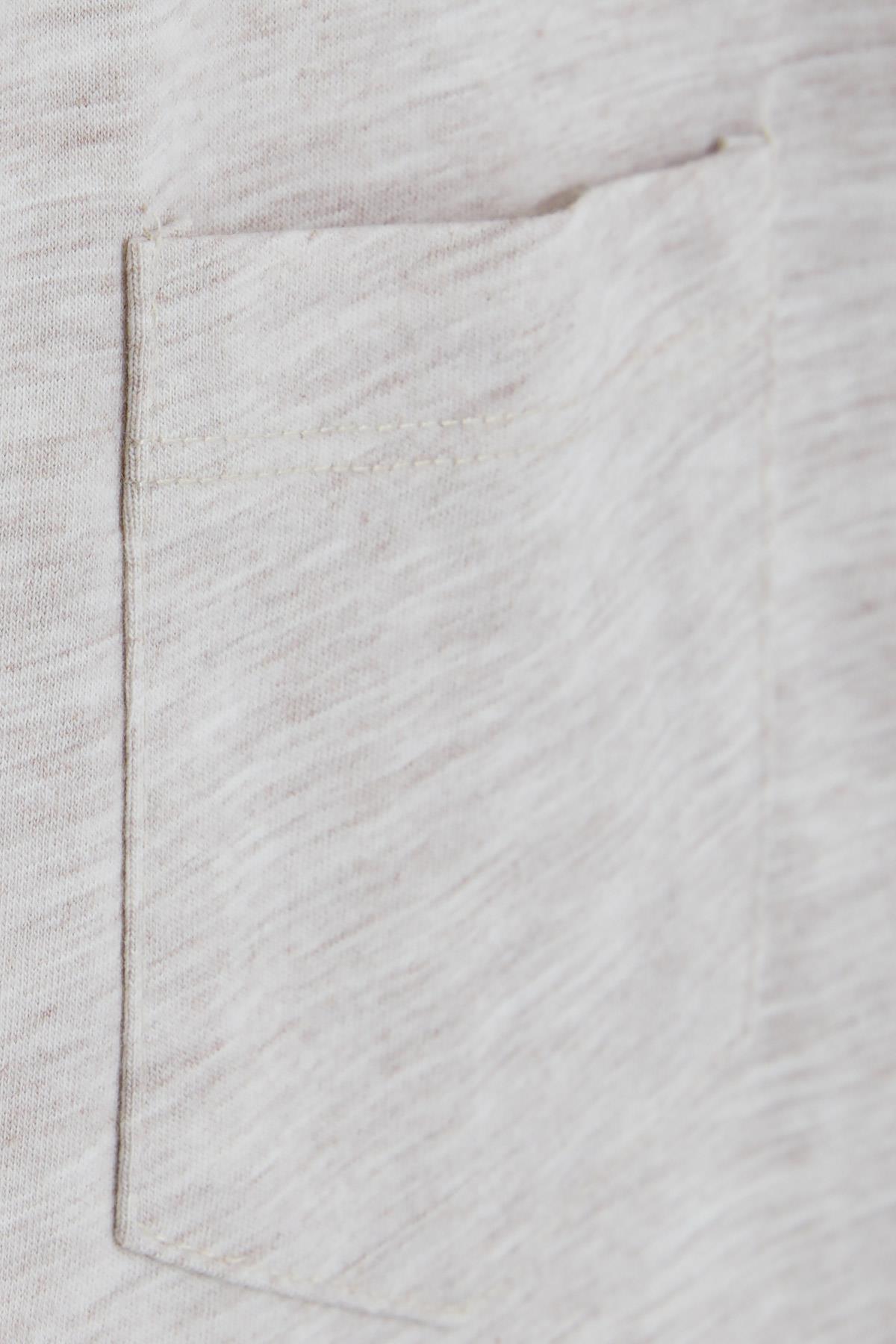 Breeze Erkek Çocuk Tişört Basic Bej Melanj (4-8 Yaş)