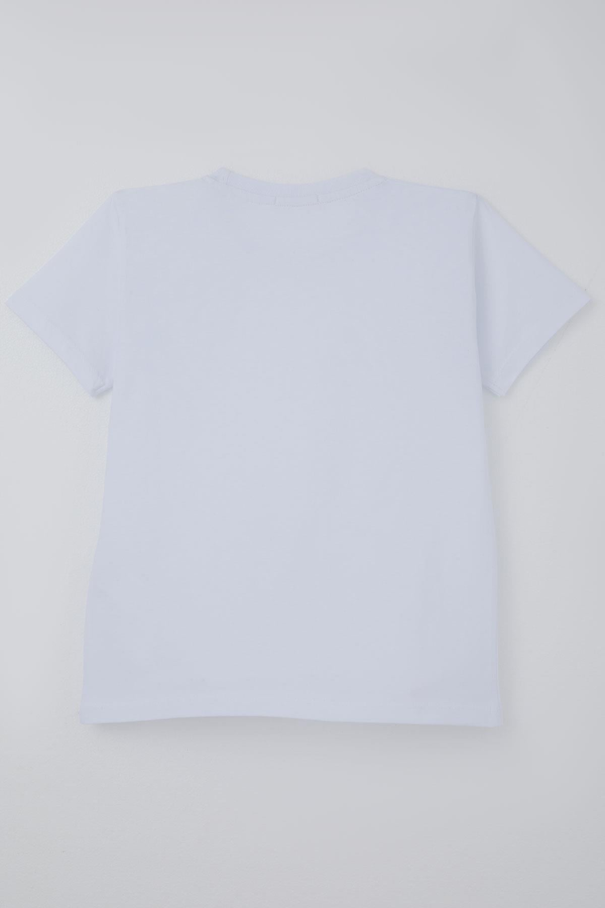 Breeze Erkek Çocuk Tişört Basic Beyaz (4-8 Yaş)