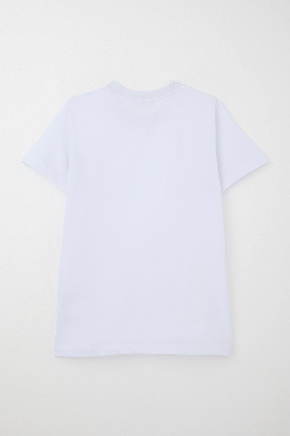 Breeze Erkek Çocuk Tişört Basic Beyaz (4-14 Yaş)