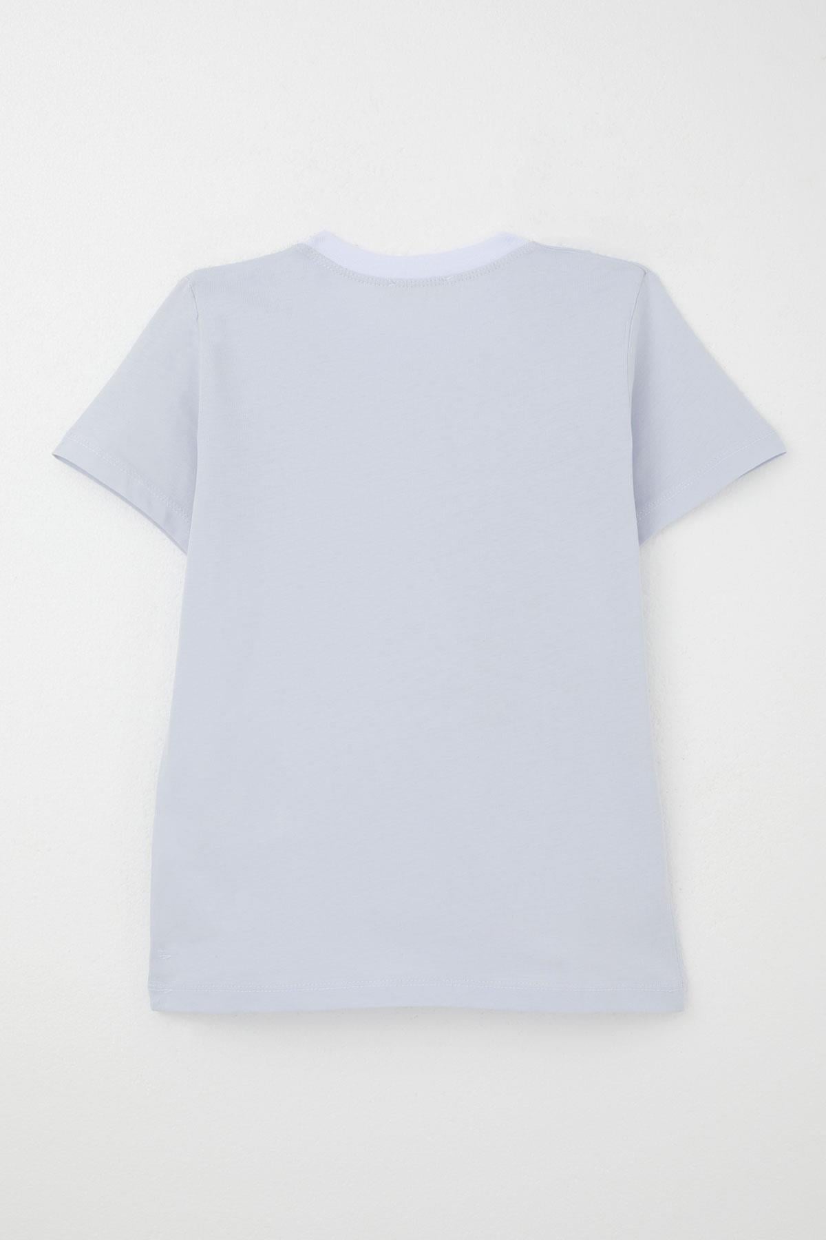 Breeze Erkek Çocuk Tişört Basic Buz Mavisi (4-11 Yaş)