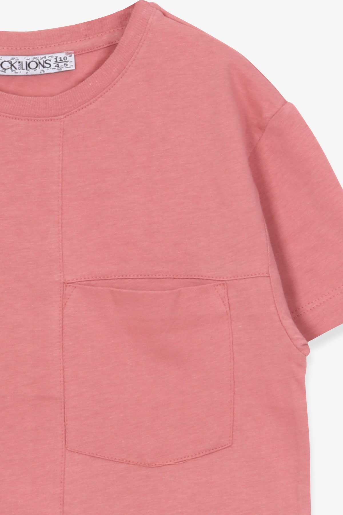 Breeze Erkek Çocuk Tişört Basic Gülkurusu (5-9 Yaş)