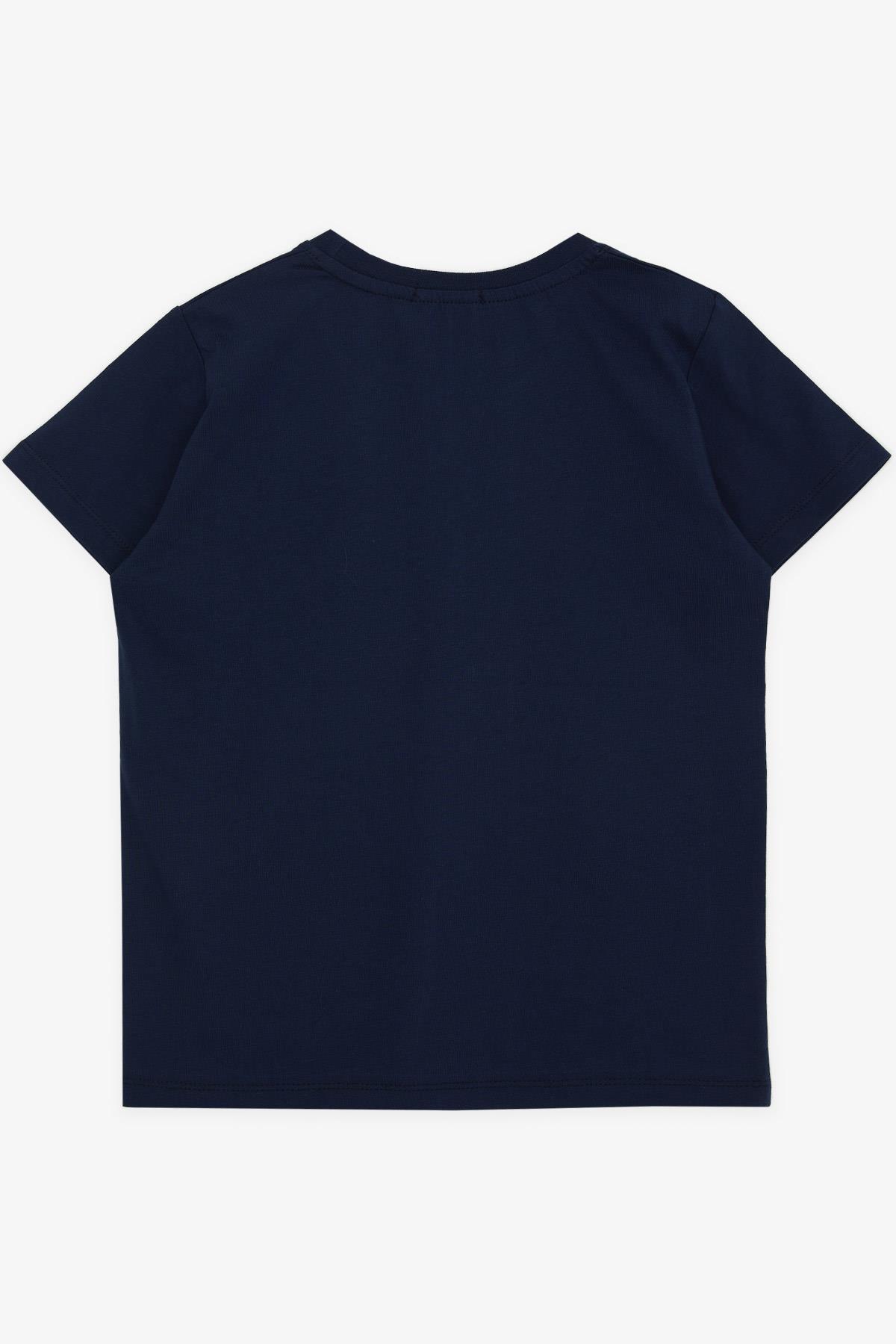 Breeze Erkek Çocuk Tişört Basic Lacivert (4-8 Yaş)