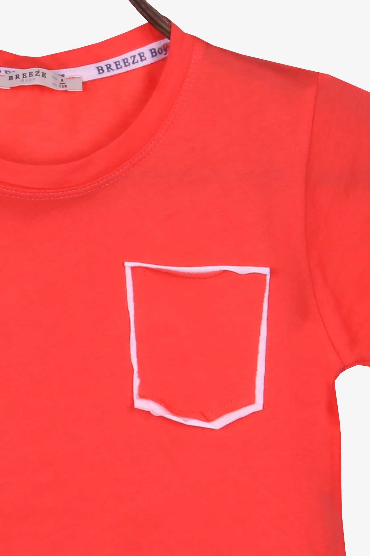 Breeze Erkek Çocuk Tişört Basic Mercan (8-12 Yaş)