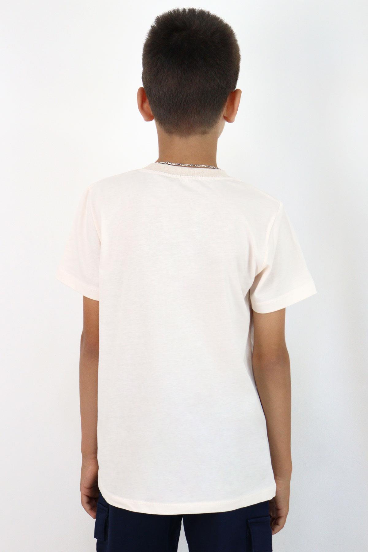 Breeze Erkek Çocuk Tişört Basic Pudra (4-14 Yaş)