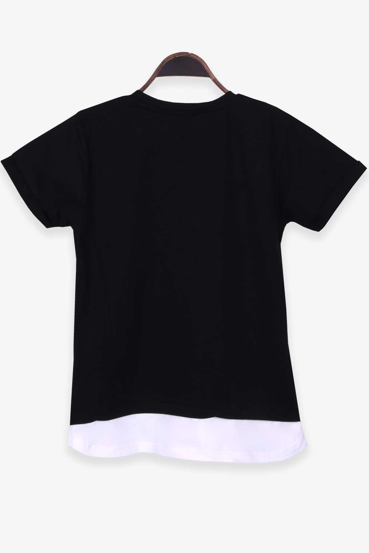 Breeze Erkek Çocuk Tişört Basic Siyah (8-14 Yaş)