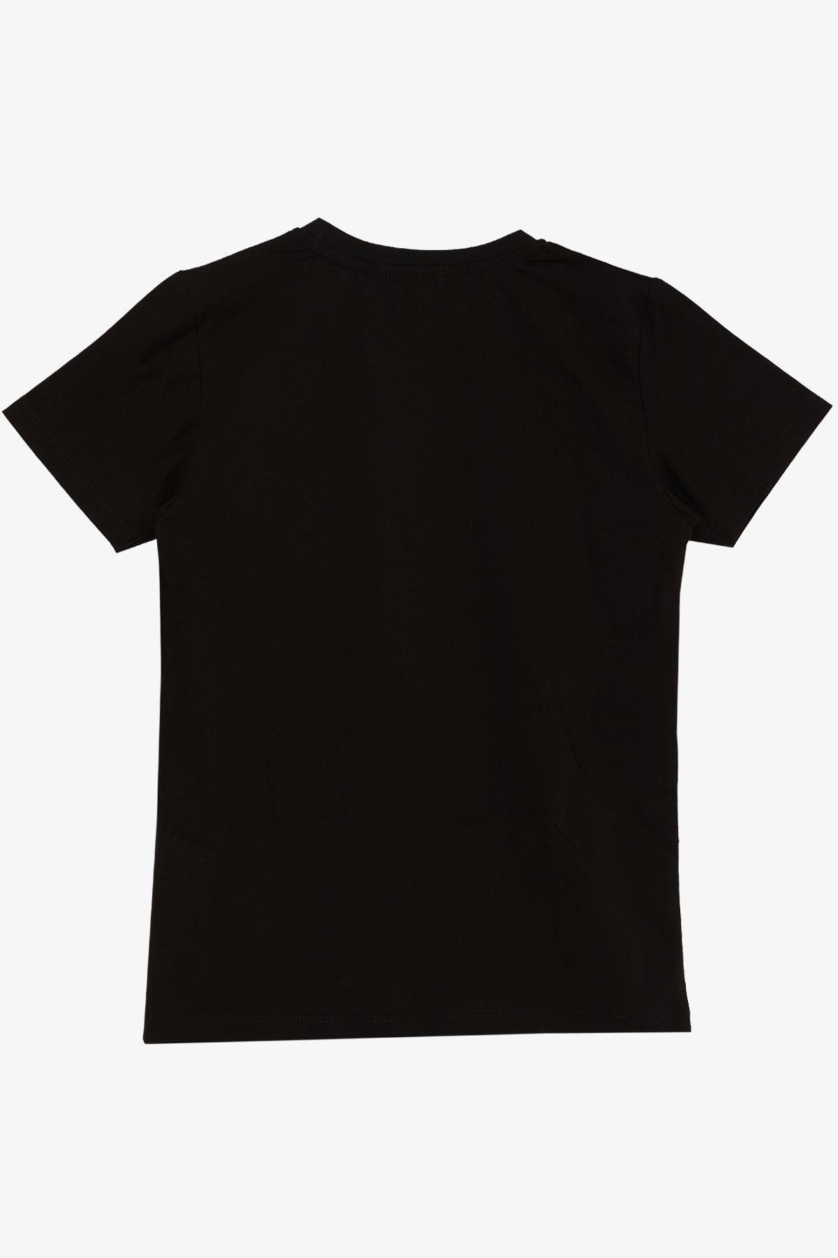 Breeze Erkek Çocuk Tişört Basic Siyah (4-11 Yaş)