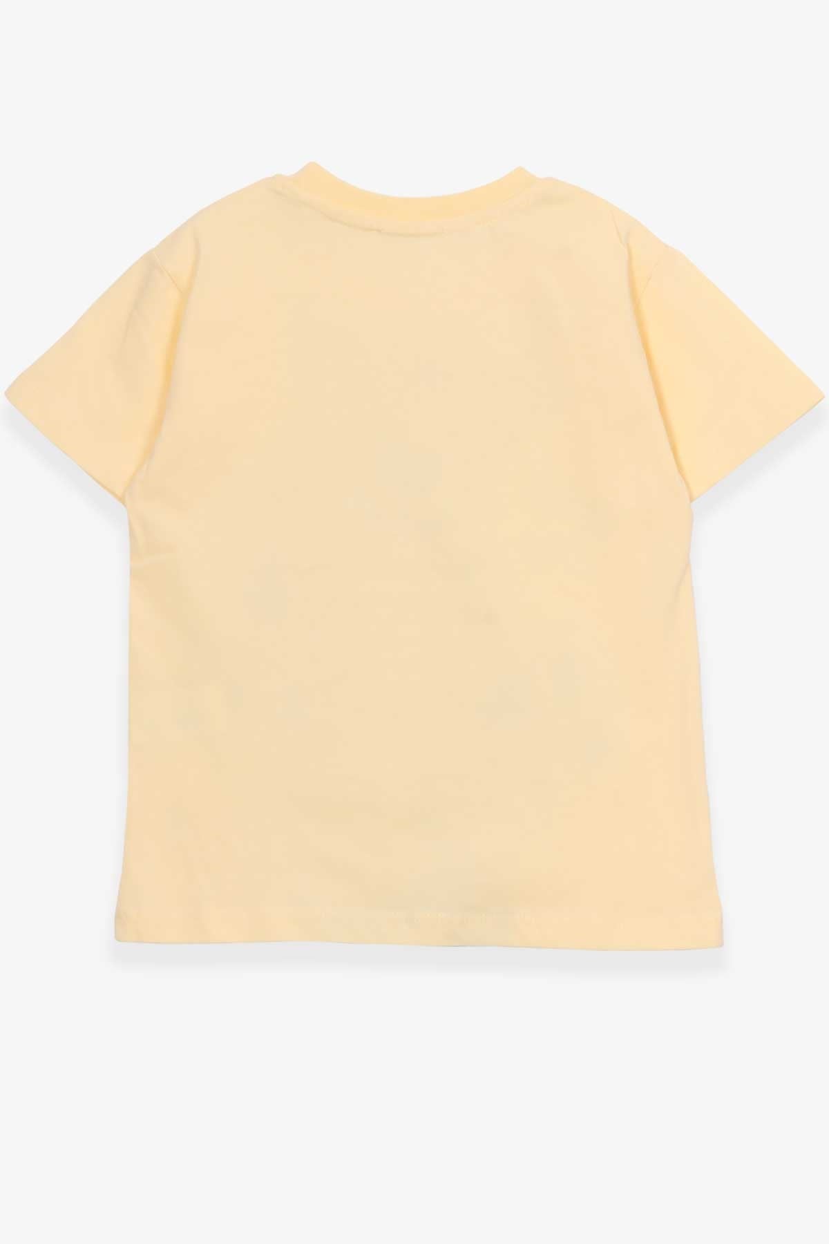 Breeze Erkek Çocuk Tişört Baskılı Sarı (5-10 Yaş)