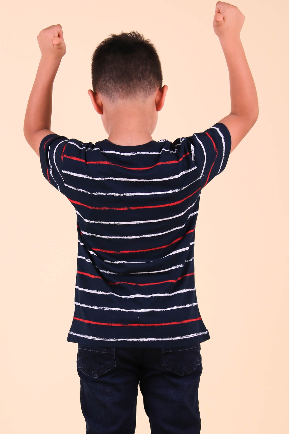 Breeze Erkek Çocuk Tişört Çizgili Lacivert (2-6 Yaş)