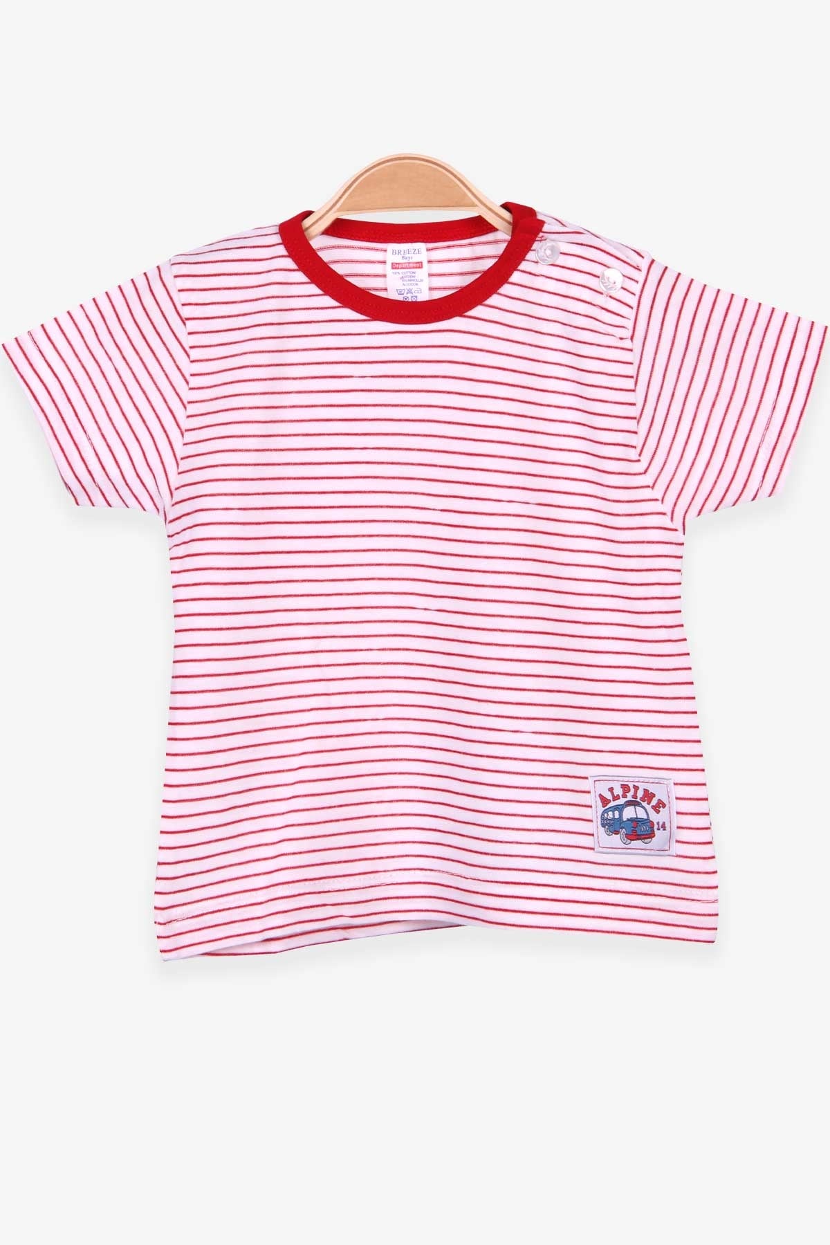 Breeze Erkek Çocuk Tişört Patlı Çizgili Ekru (1-4 Yaş)