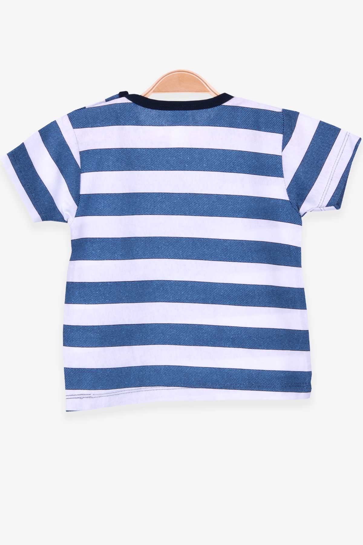 Breeze Erkek Çocuk Tişört Patlı Çizgili Koyu Mavi (1.5-4 Yaş)
