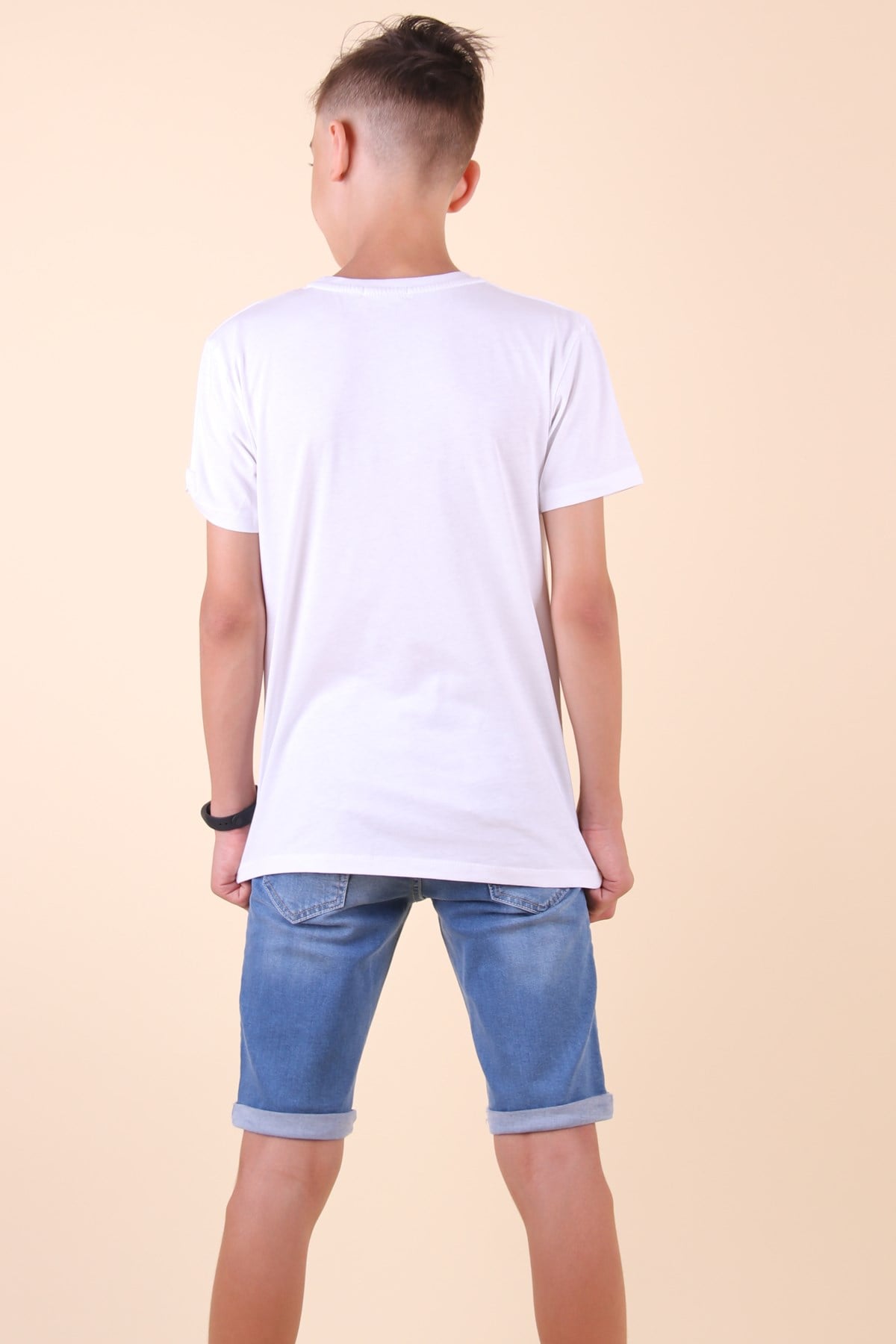 Breeze Erkek Çocuk Tişört Perfect Baskılı Beyaz (8-14 Yaş)