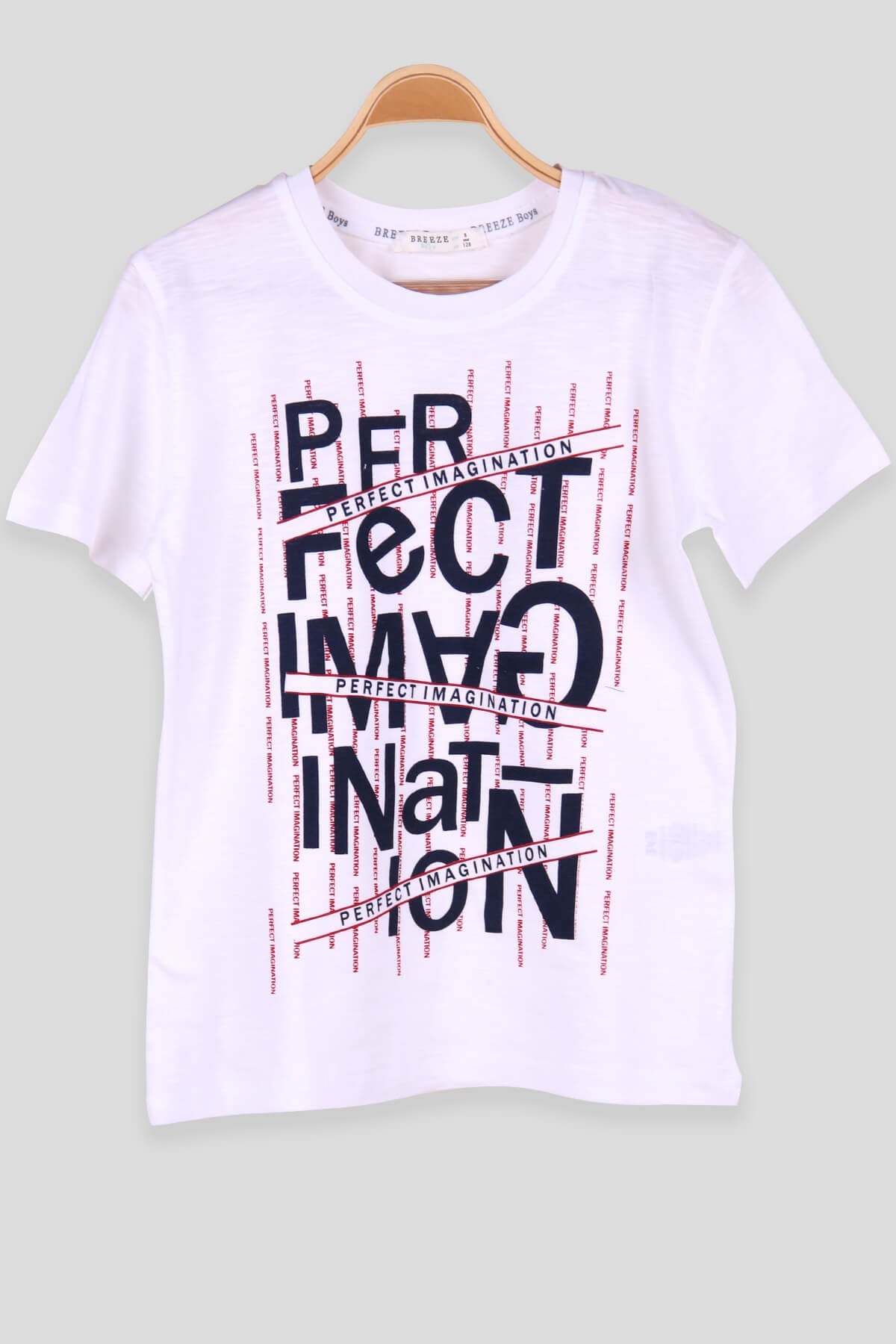 Breeze Erkek Çocuk Tişört Perfect Baskılı Beyaz (8-14 Yaş)