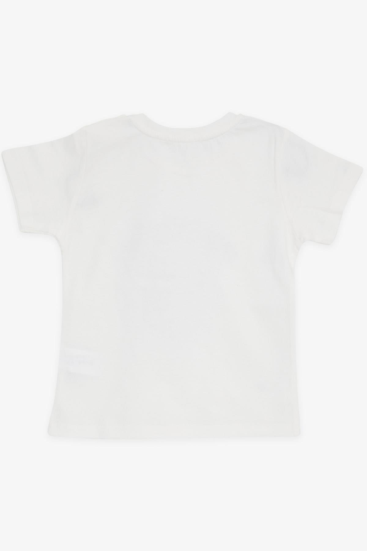 Breeze Erkek Çocuk Tişört Pop Corn Baskılı Ekru (2-6 Yaş)