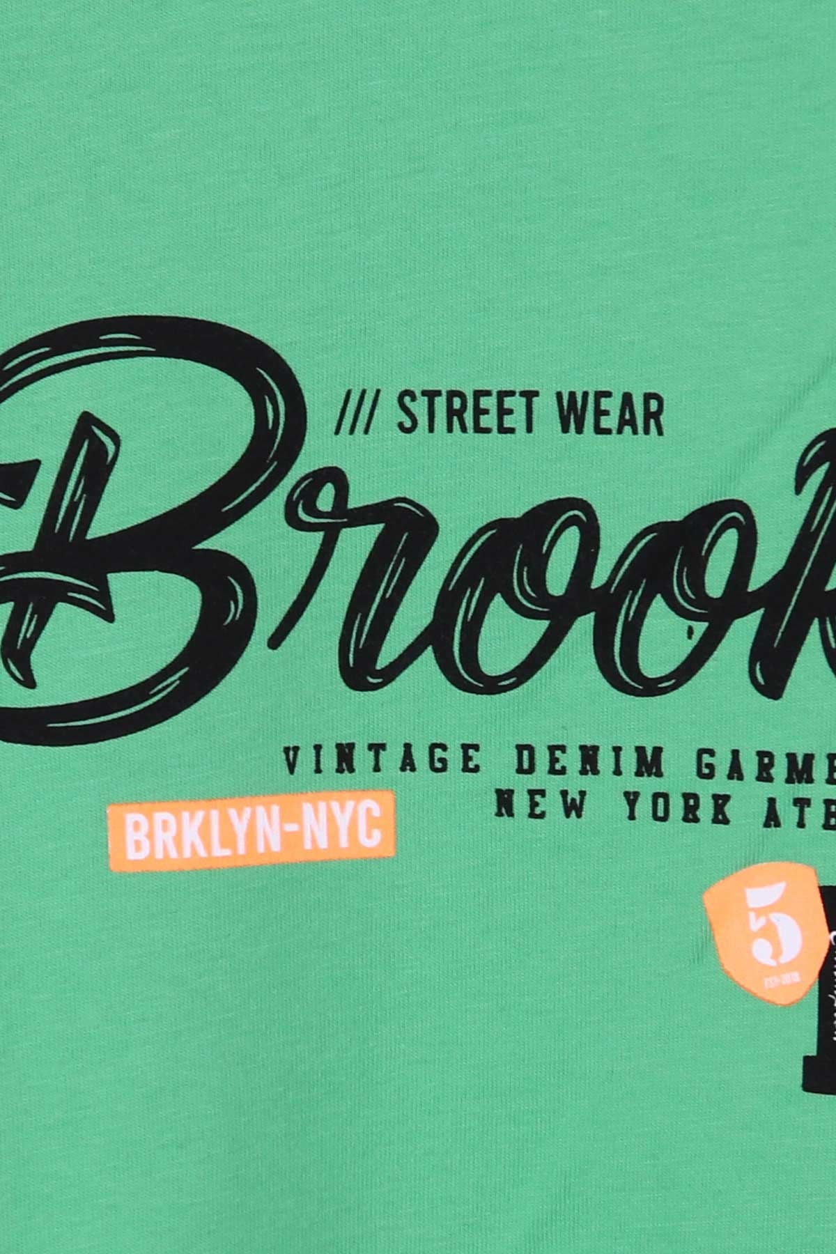 Breeze Erkek Çocuk Tişört Yazı Baskılı Yeşil (6 Yaş-12 Yaş)