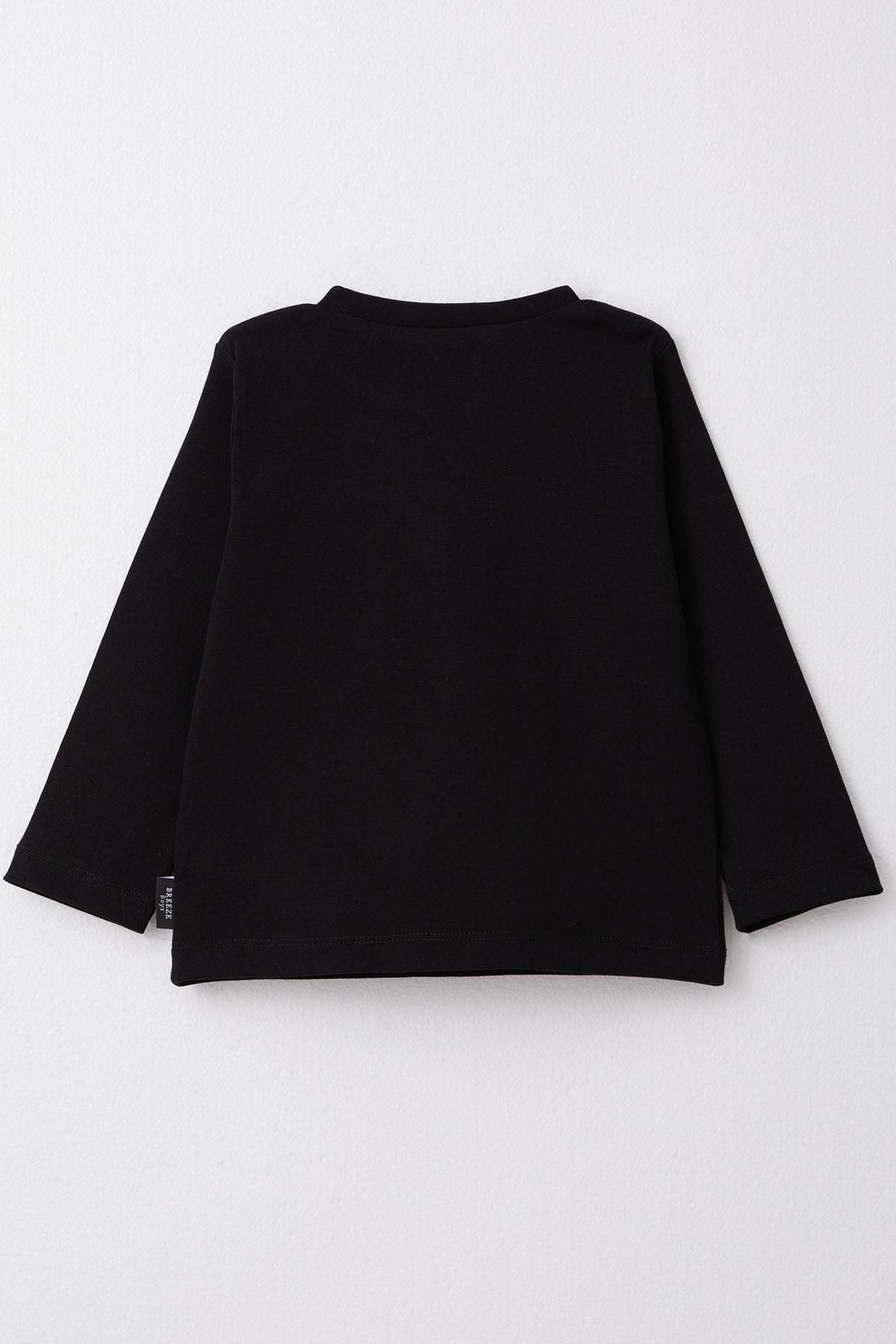 Breeze Erkek Çocuk Uzun Kollu Tişört Basic Siyah (1-4 Yaş)