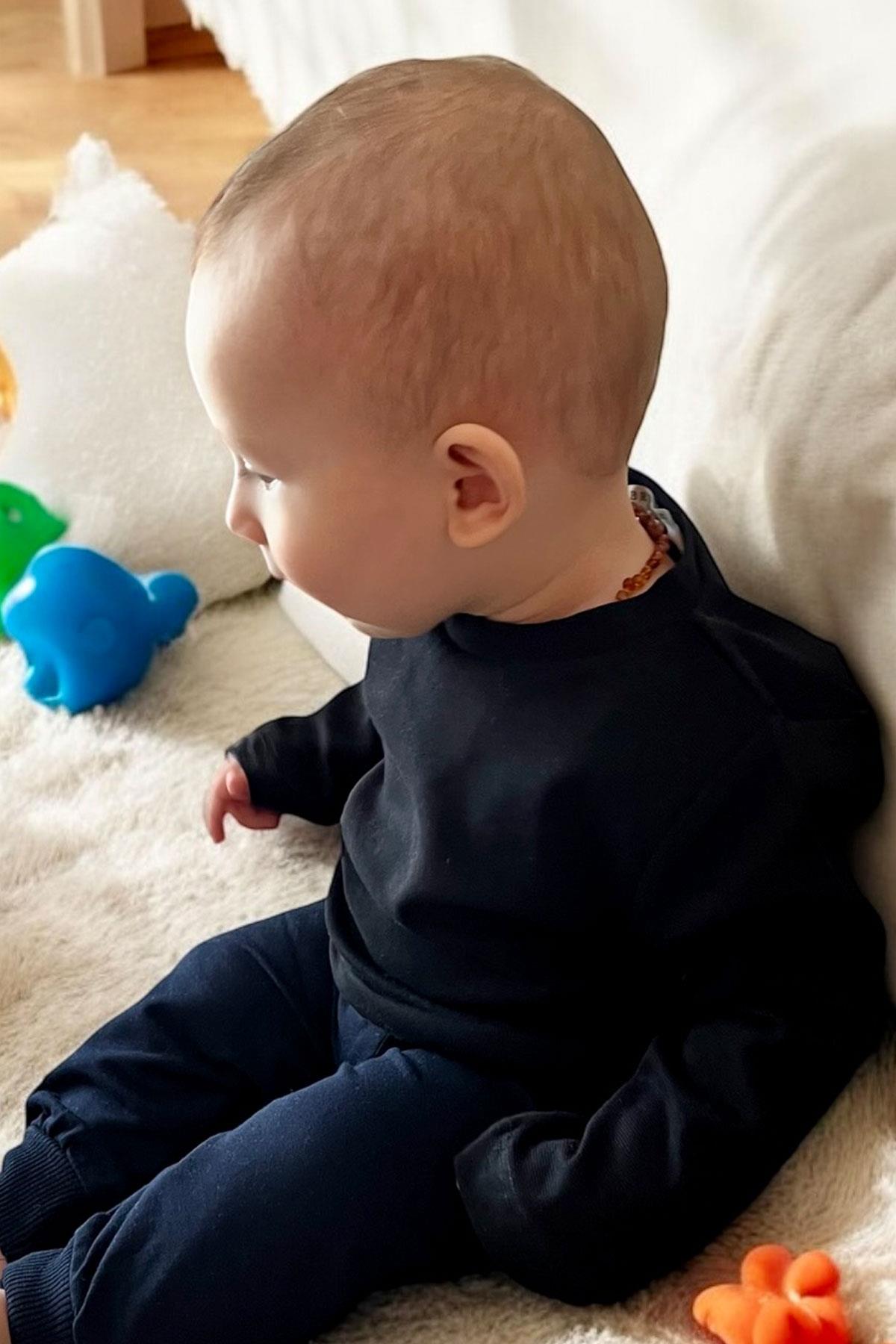 Breeze Erkek Çocuk Uzun Kollu Tişört Basic Siyah (1-4 Yaş)