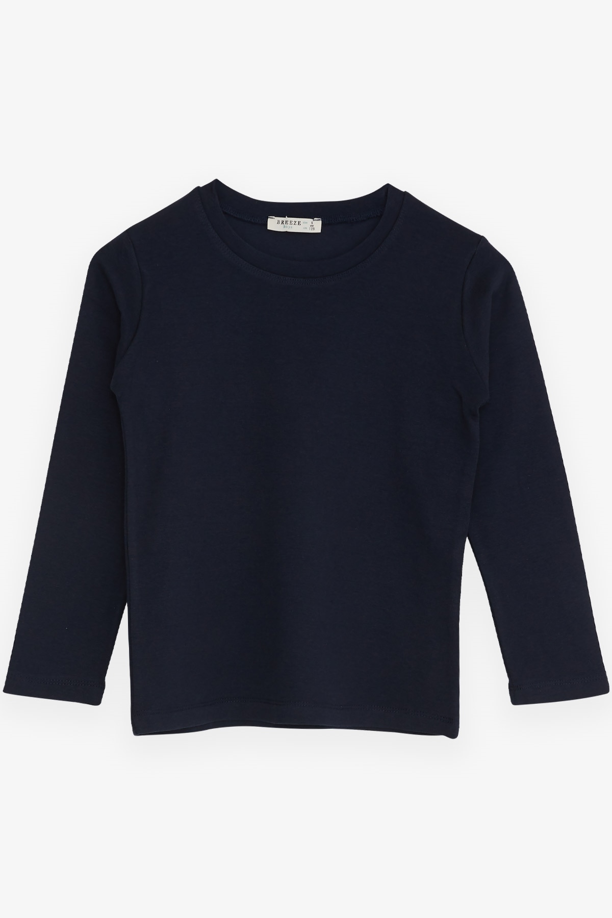 Breeze Erkek Çocuk Uzun Kollu Tişört Basic Lacivert (5-9 Yaş)