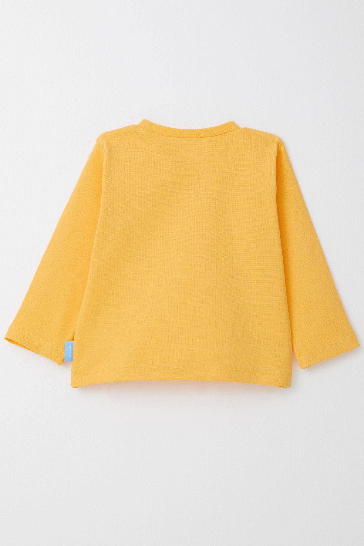 Breeze Erkek Çocuk Uzun Kollu Tişört Basic Sarı (1-4 Yaş)