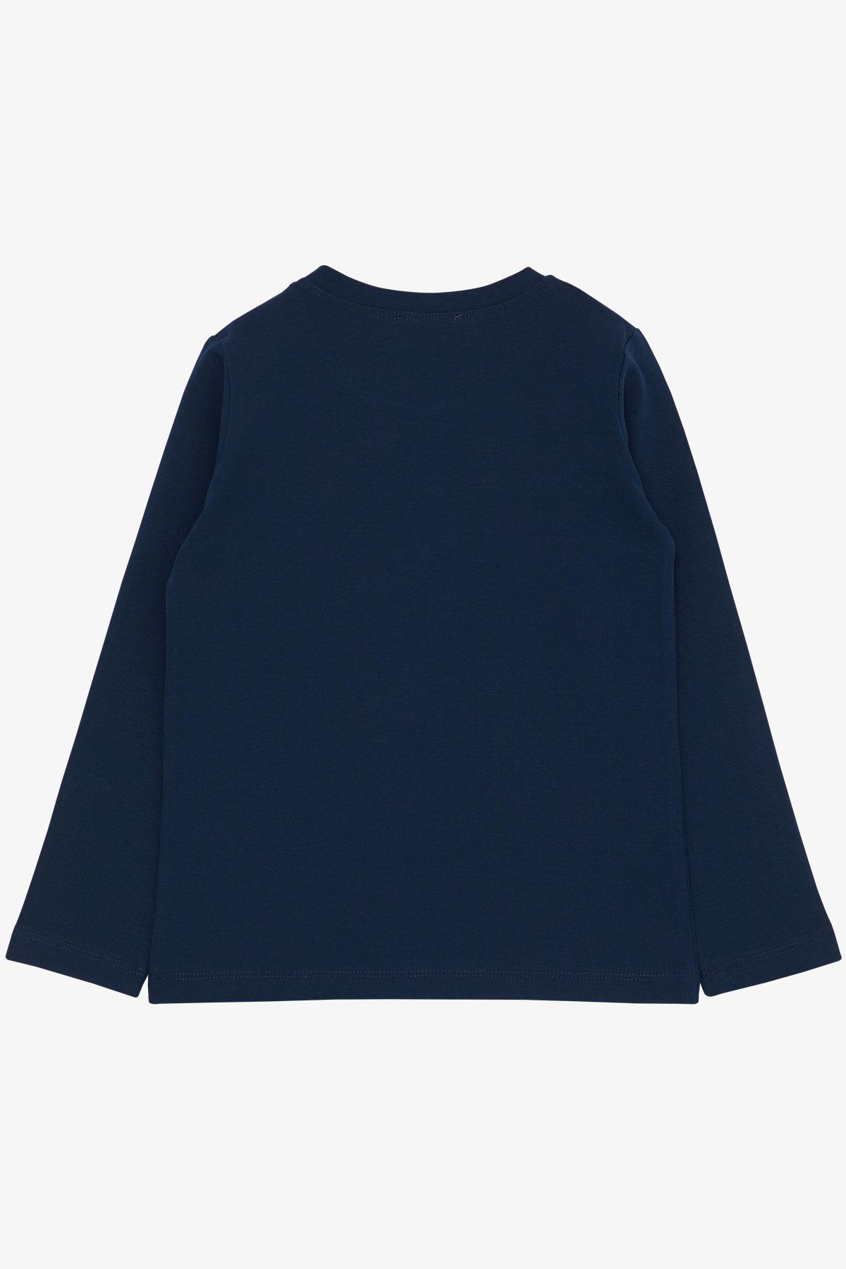 Breeze Erkek Çocuk Uzun Kollu Tişört Basic Lacivert (4-8 Yaş)
