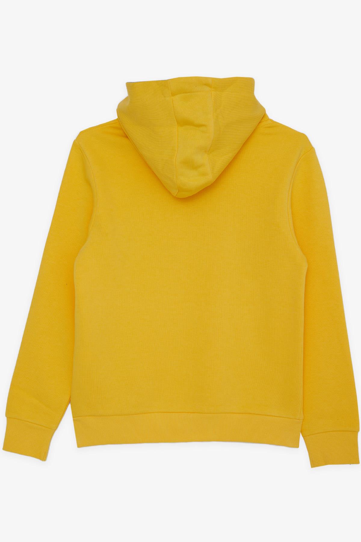 Breeze Erkek Çocuk Yazı Baskılı Sweatshirt Sarı (9-16 Yaş)