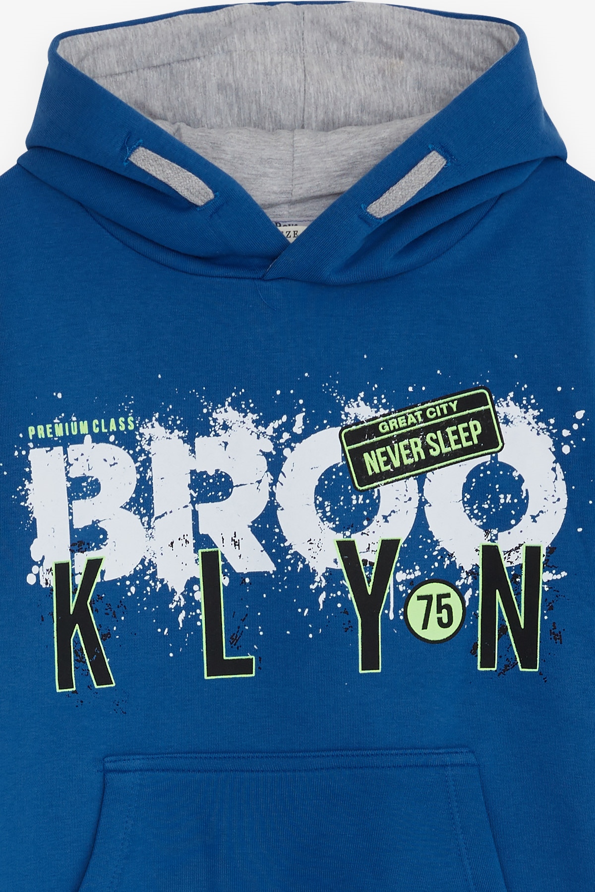 Breeze Erkek Çocuk Yazı Baskılı Sweatshirt Saks Mavisi (9-16 Yaş)