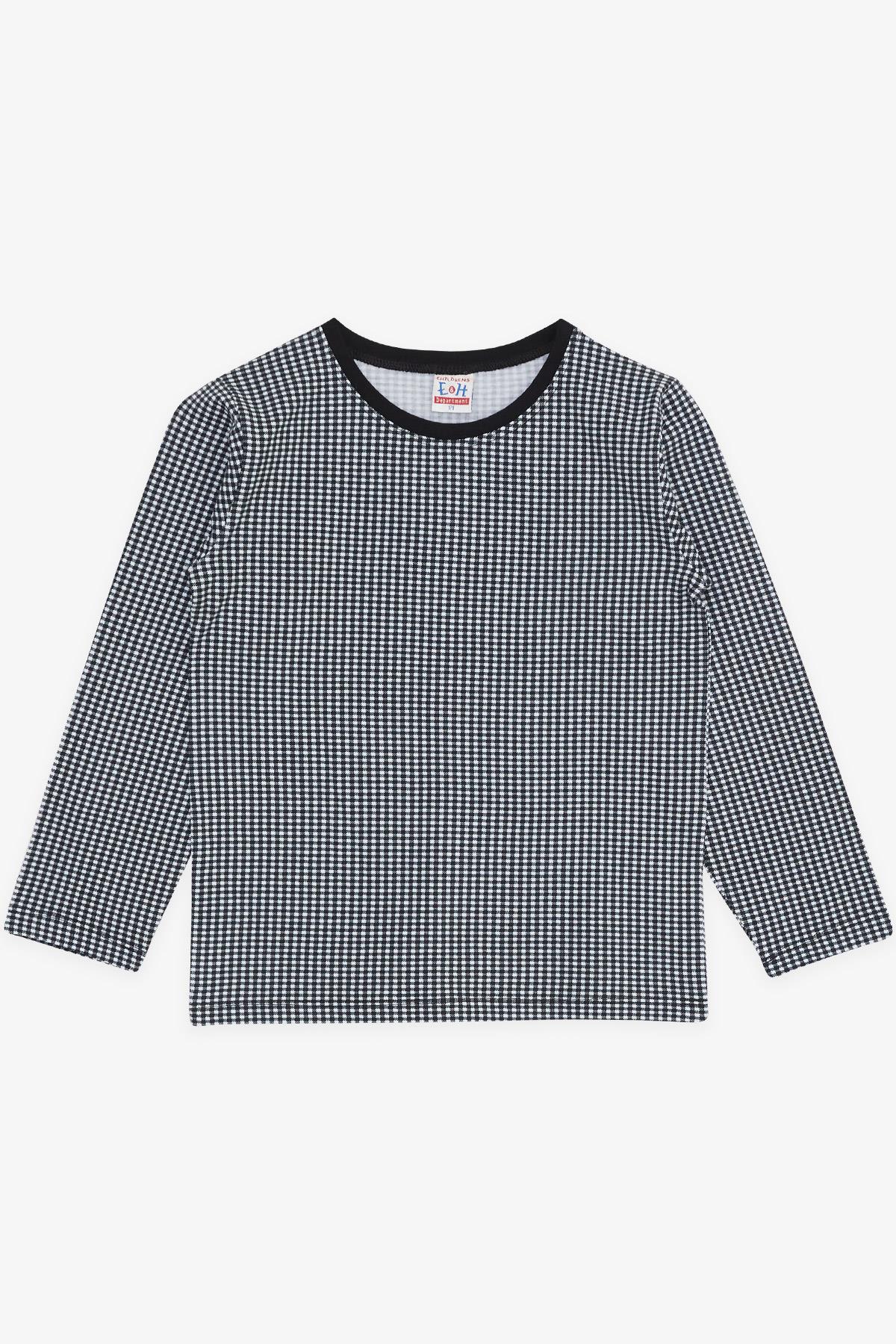 Breeze Erkek Pijama Takımı Pötikare Desenli Siyah (4-8 Yaş)