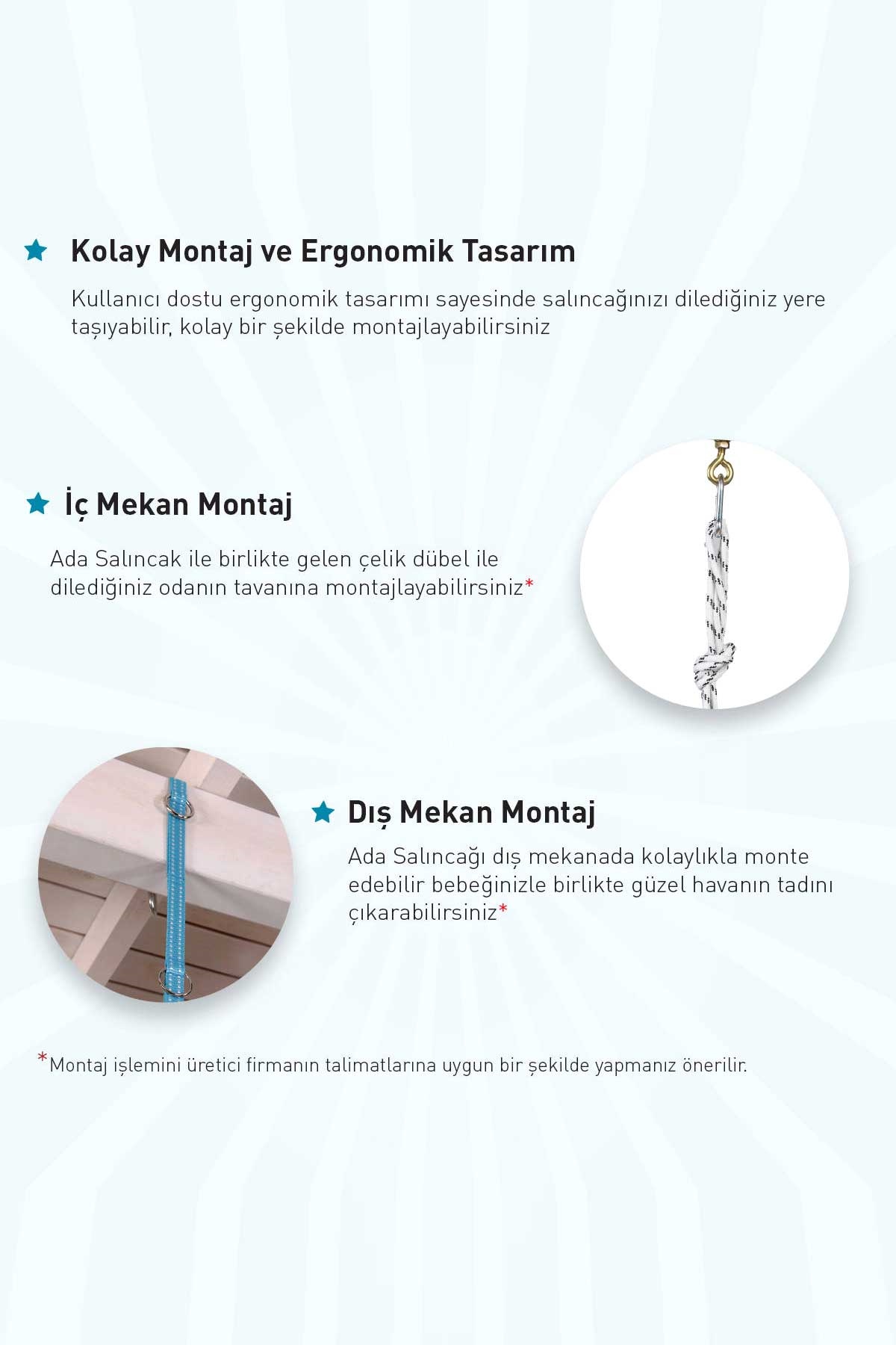 Breeze Holmen Ada Salıncak Hamak Kırmızı