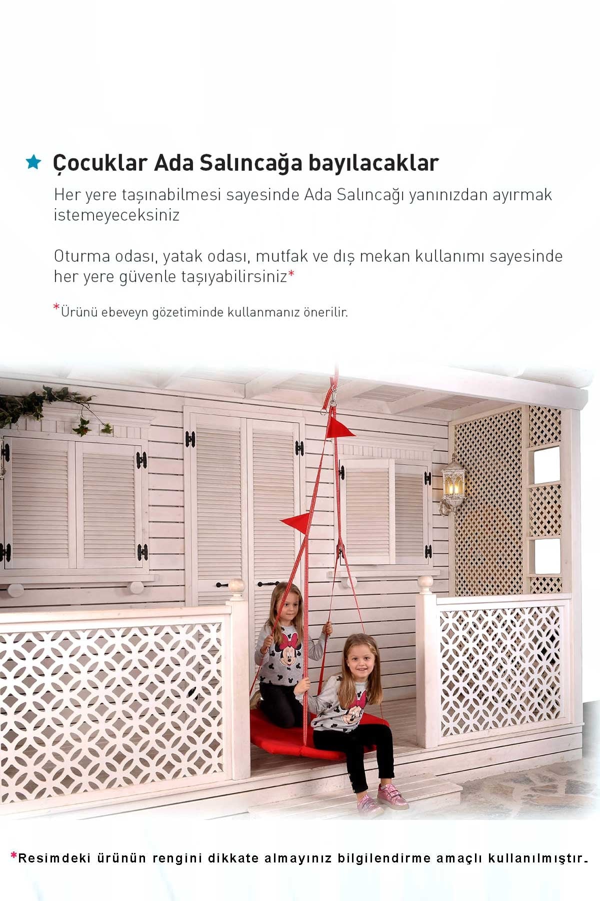 Breeze Holmen Ada Salıncak Hamak Kırmızı