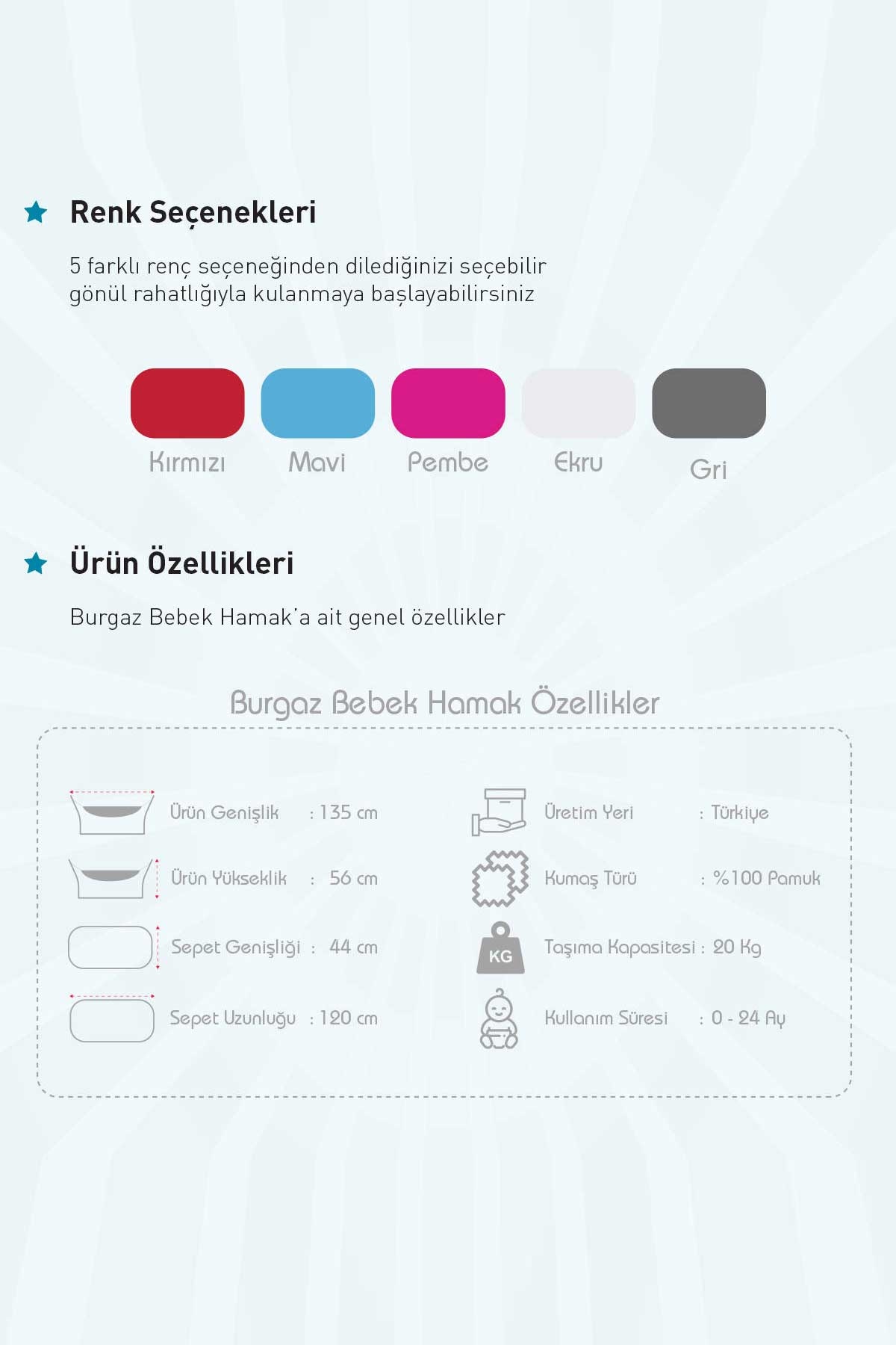 Breeze Holmen Burgaz Bebek Hamağı Gri